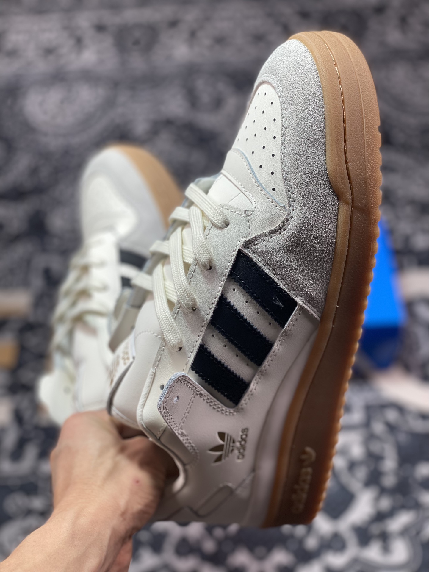 Adidas Originals FORUM Low CL counter synchronization classic sports casual sneakers white IG3769