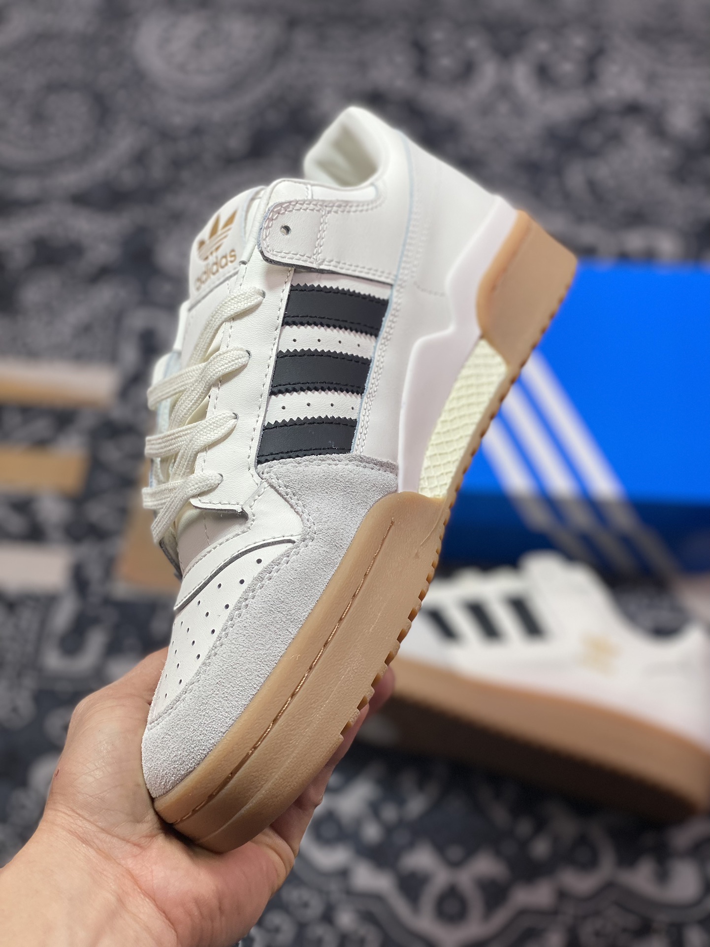 Adidas Originals FORUM Low CL counter synchronization classic sports casual sneakers white IG3769