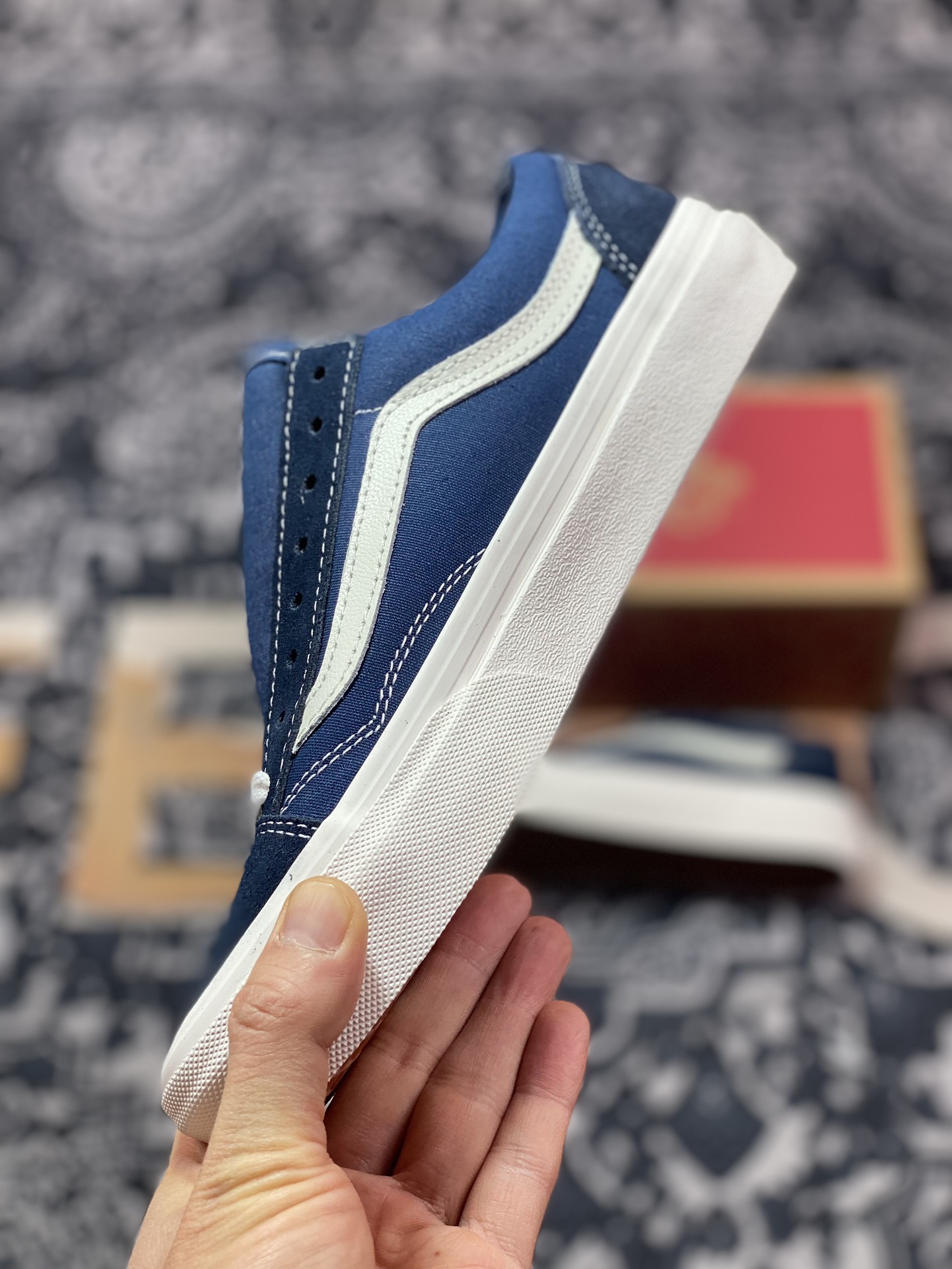 140  Pilgrim Surf+Supply x Vans Vault OG style 36 LX经典复古情侣低帮硫化休闲运动板鞋“短头拼色”