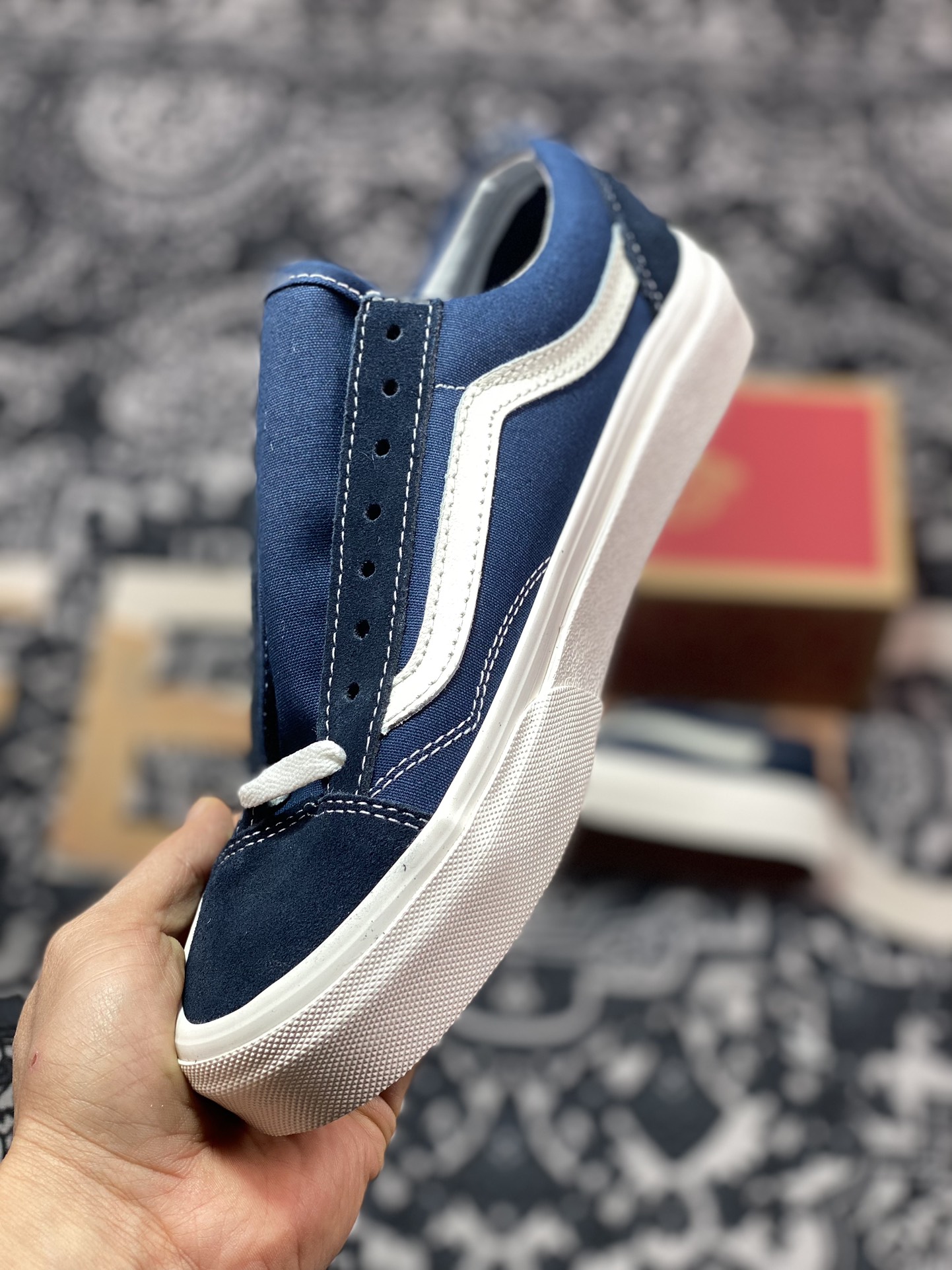 140  Pilgrim Surf+Supply x Vans Vault OG style 36 LX经典复古情侣低帮硫化休闲运动板鞋“短头拼色”