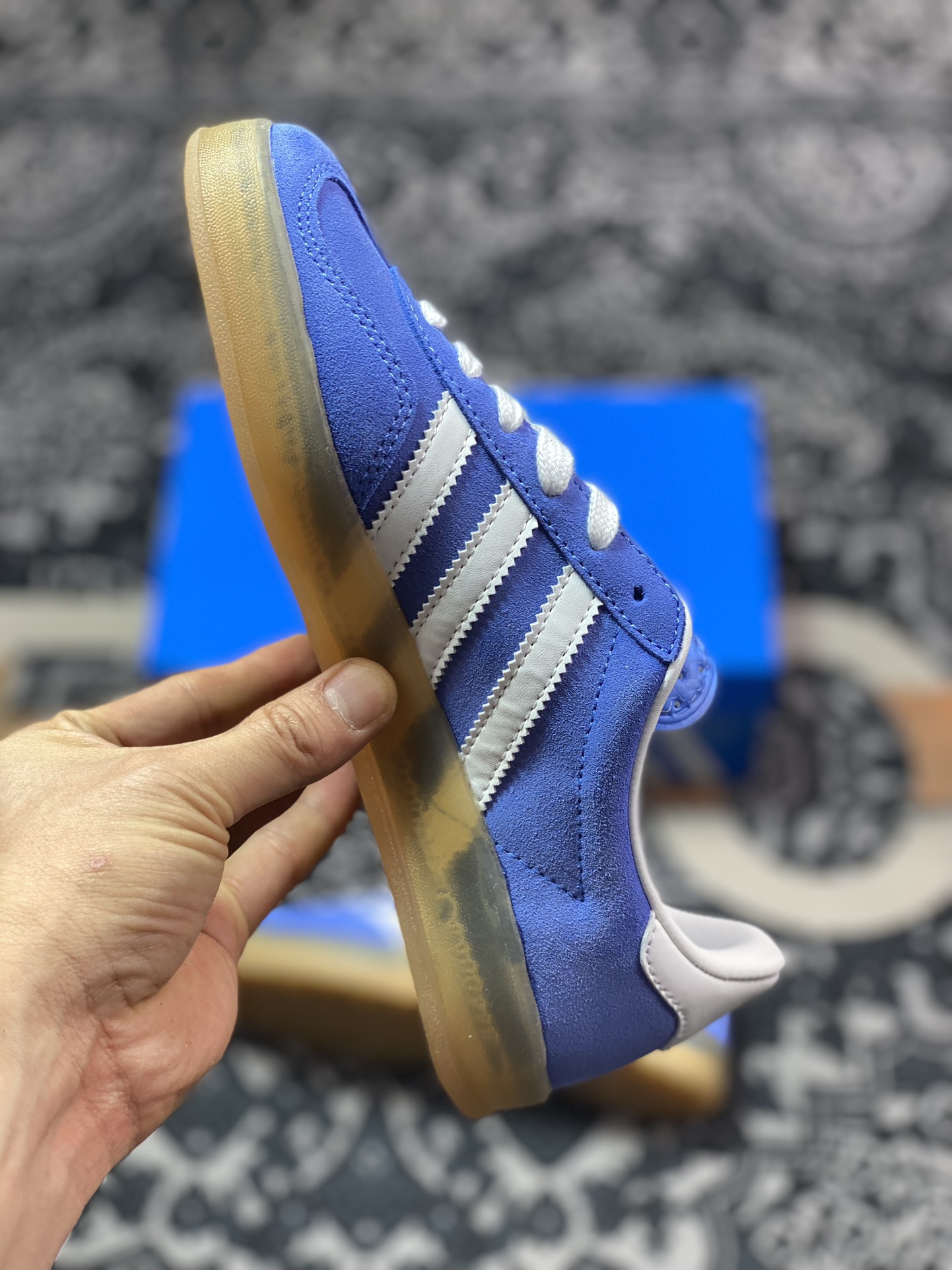 200 阿迪达斯Adidas Gazelle Indoor Trainers 羚羊板鞋“学院浅蓝白生胶底”HQ8717