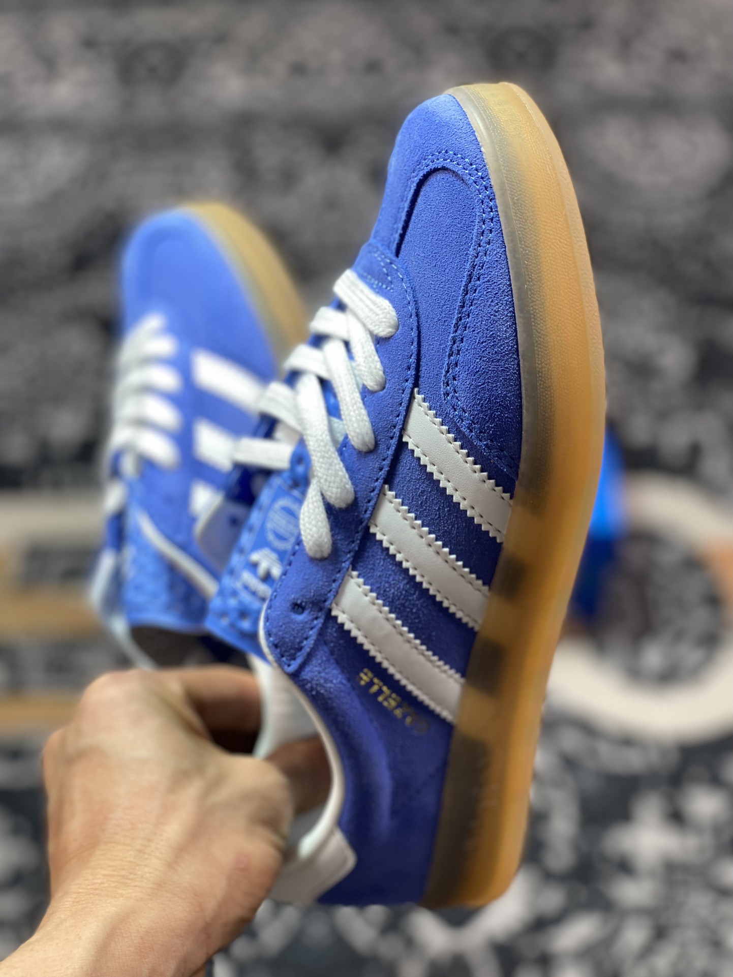 200 阿迪达斯Adidas Gazelle Indoor Trainers 羚羊板鞋“学院浅蓝白生胶底”HQ8717