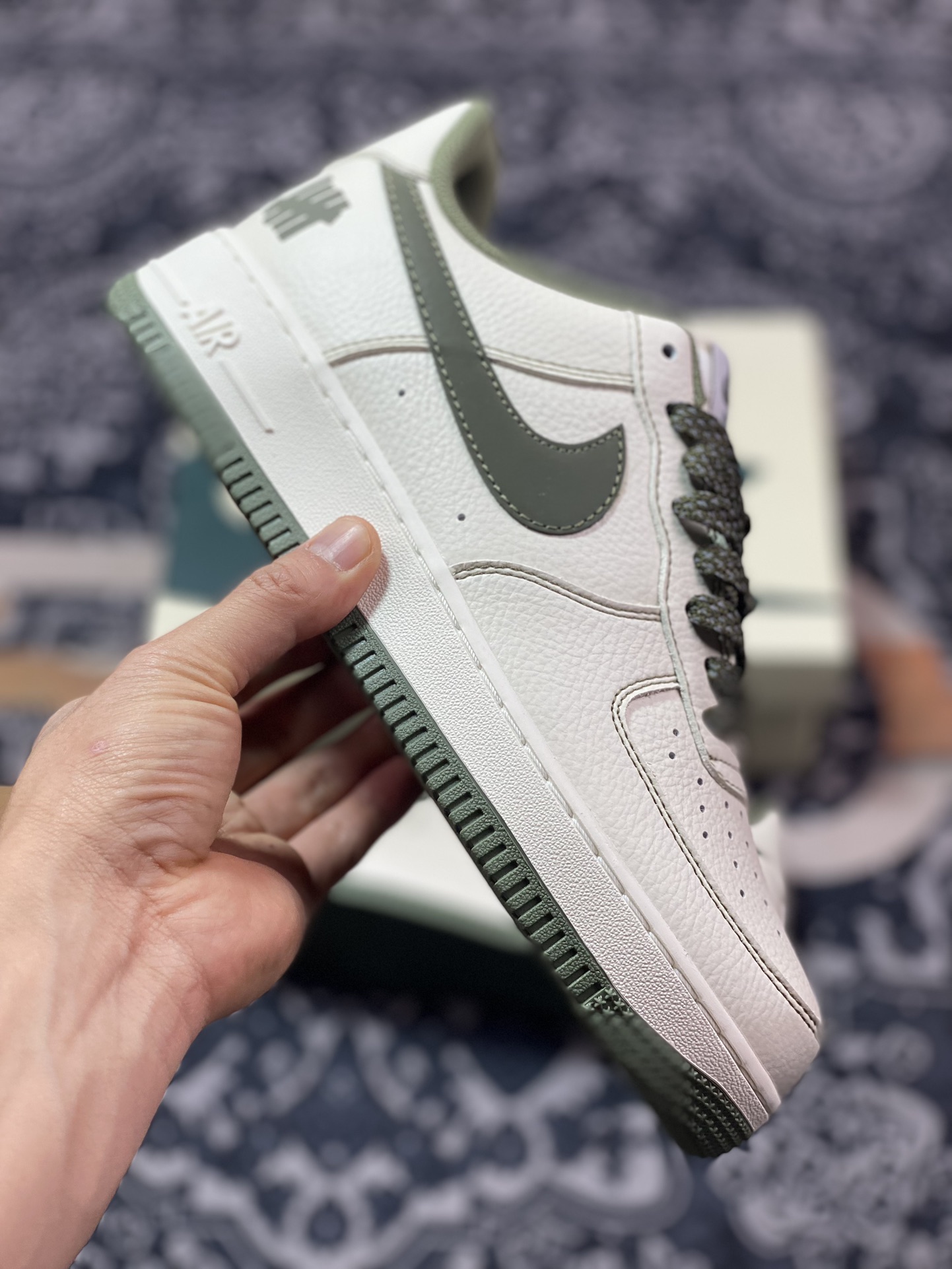 240 原装级别 Air Force 1 '07 Low 五道杠深绿反光  UN2395-521