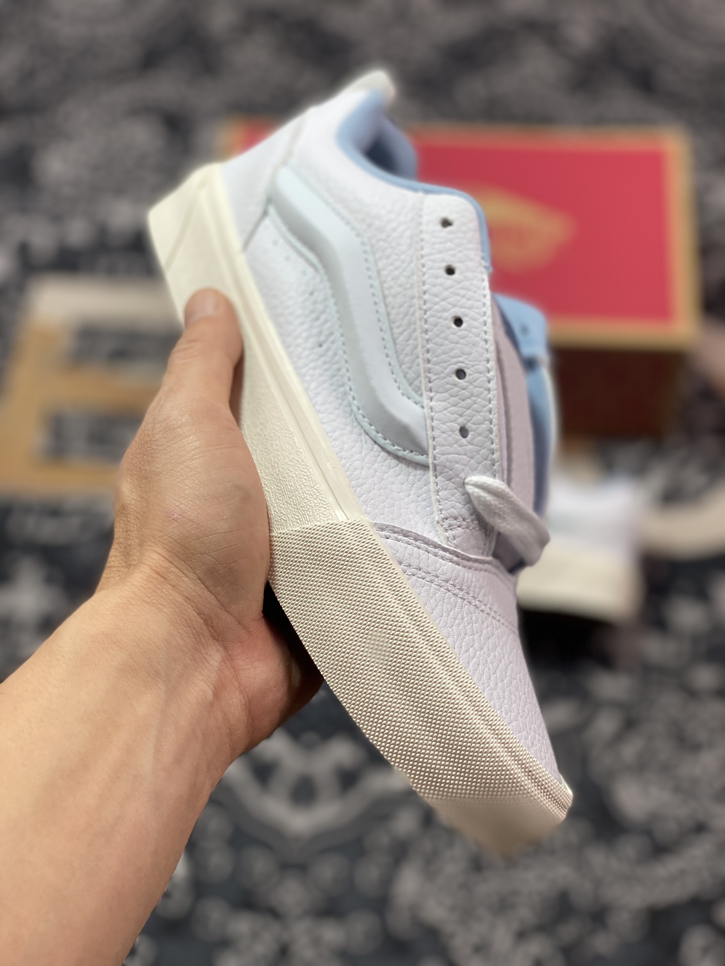 150   Vans Classics Knu Skool 范斯官方 白蓝  VN0009QCDSB