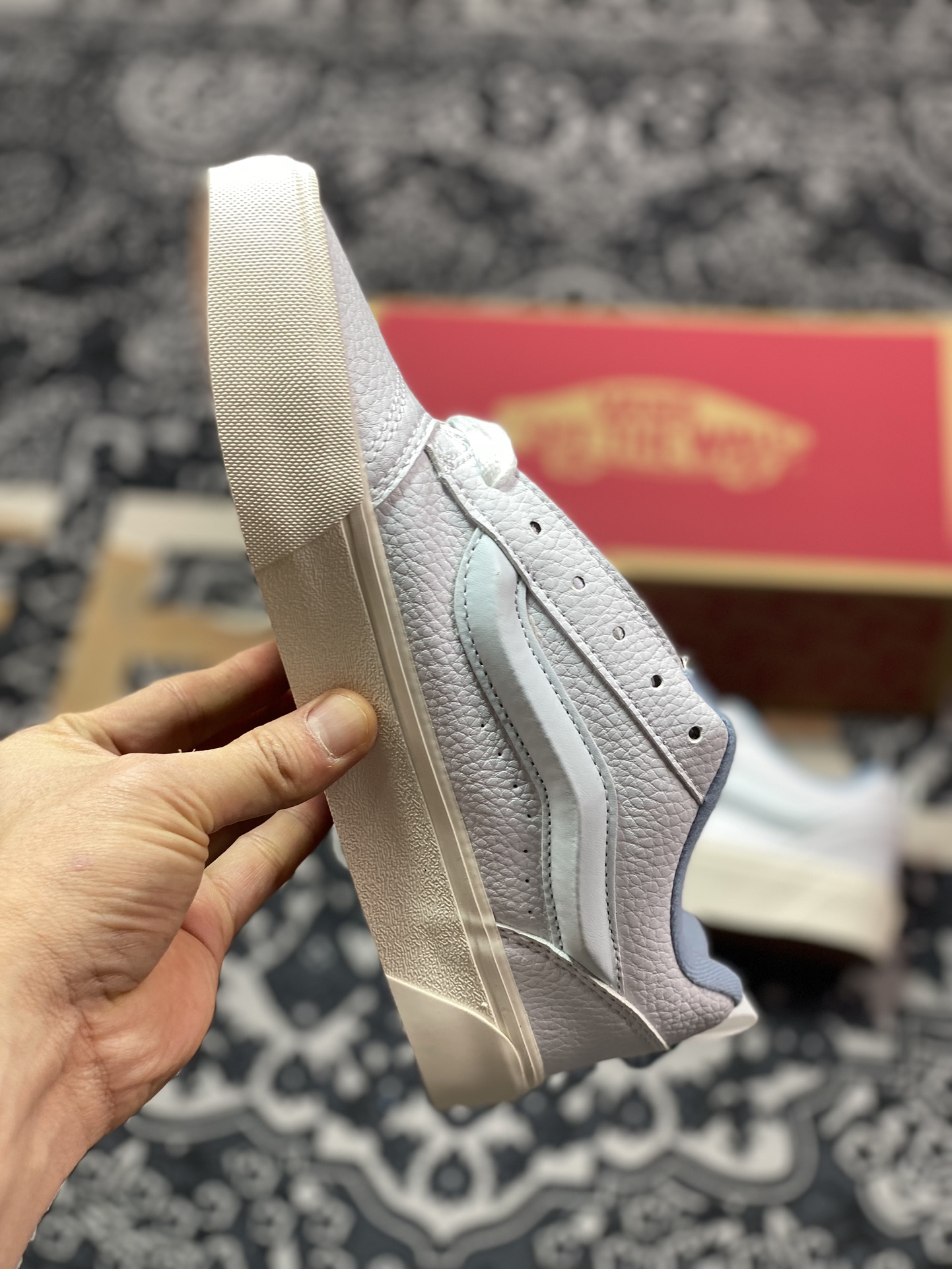 150   Vans Classics Knu Skool 范斯官方 白蓝  VN0009QCDSB