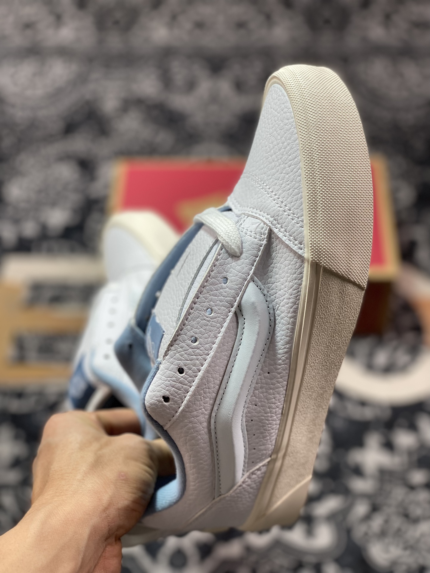 150   Vans Classics Knu Skool 范斯官方 白蓝  VN0009QCDSB