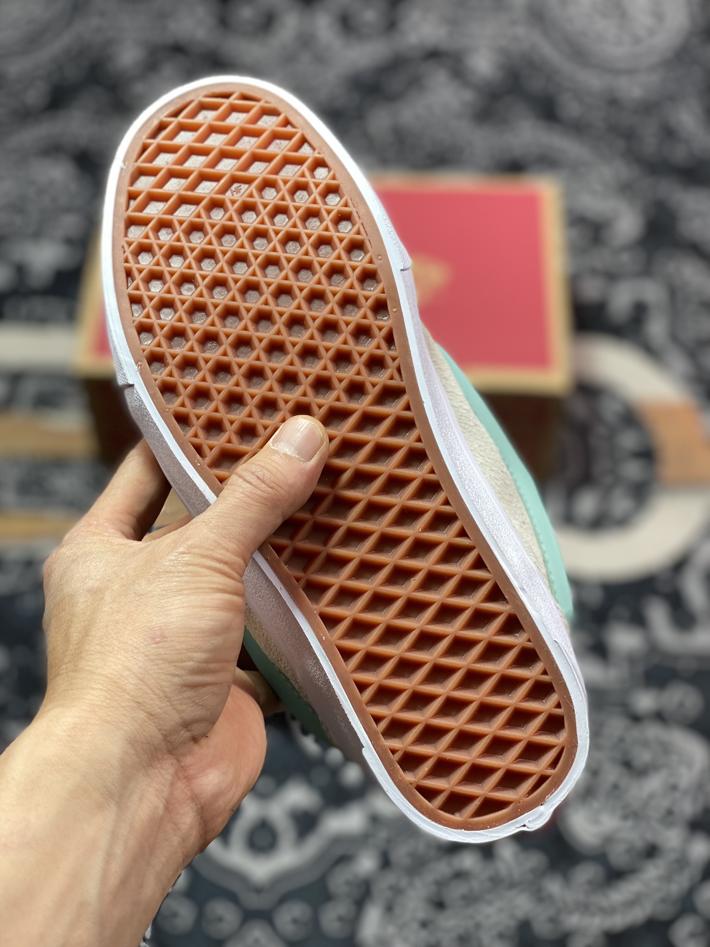 150   Vans Classics Knu Skool 米白薄荷绿 厚鞋舌面包鞋