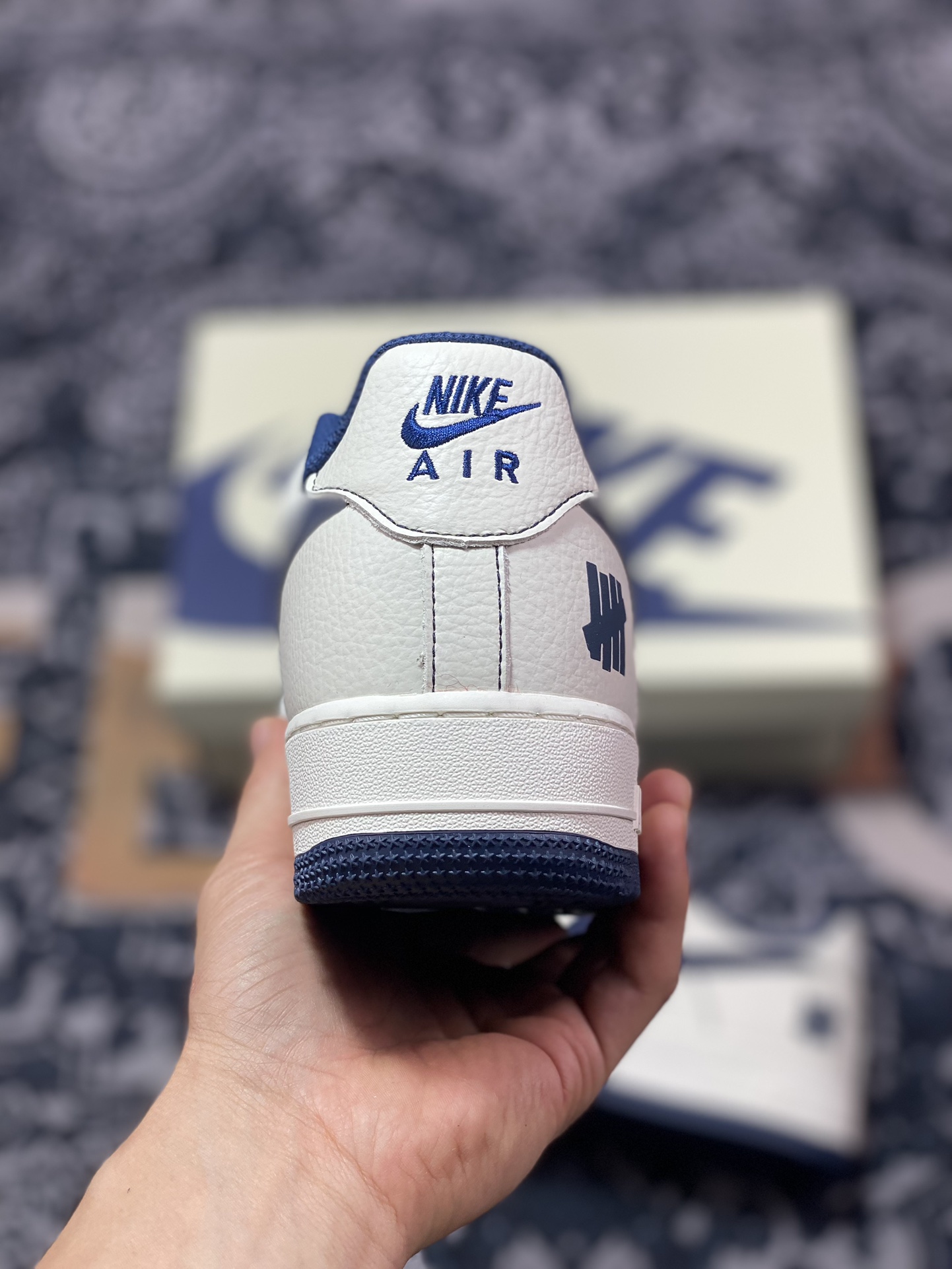 240 原装级别 Nike Air Force 1 Low 07 五道杠 米白深蓝满天星 UN2395-522