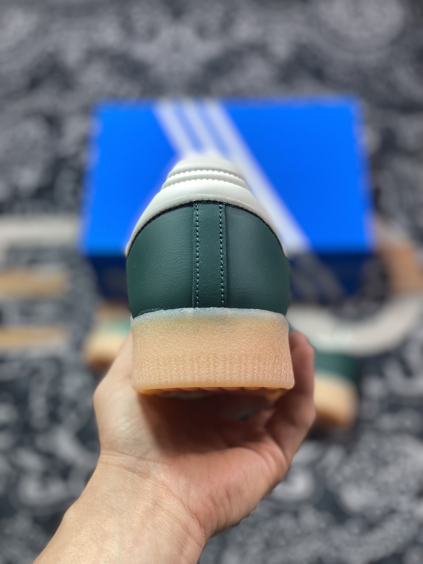 160 阿迪达斯Adidas Samba XLG"Forest Green/White"桑巴舞板鞋“森林绿白生胶底”IF1835