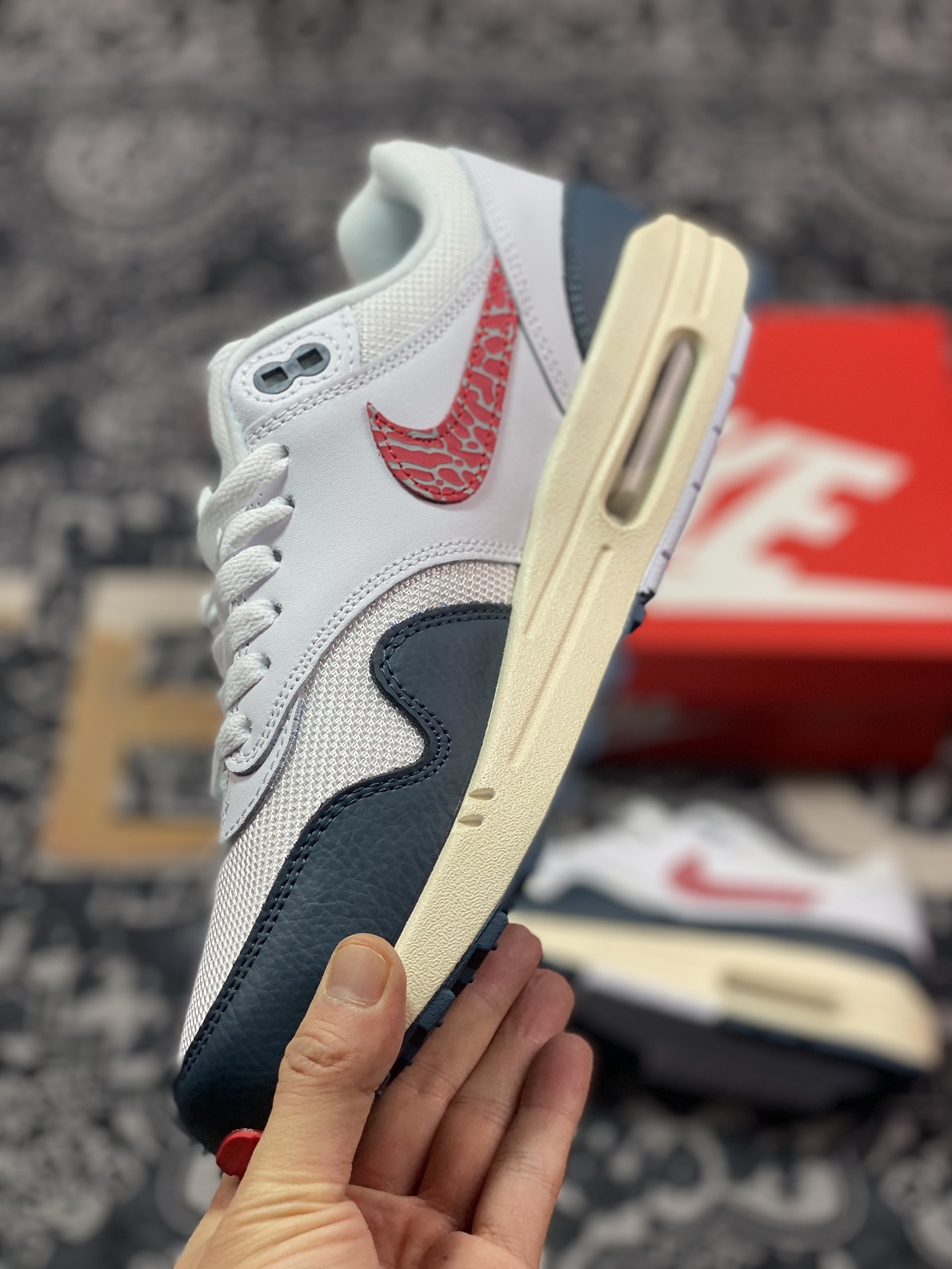 200 原装级别 NK Air Max 1 白蓝红 DH1348-146