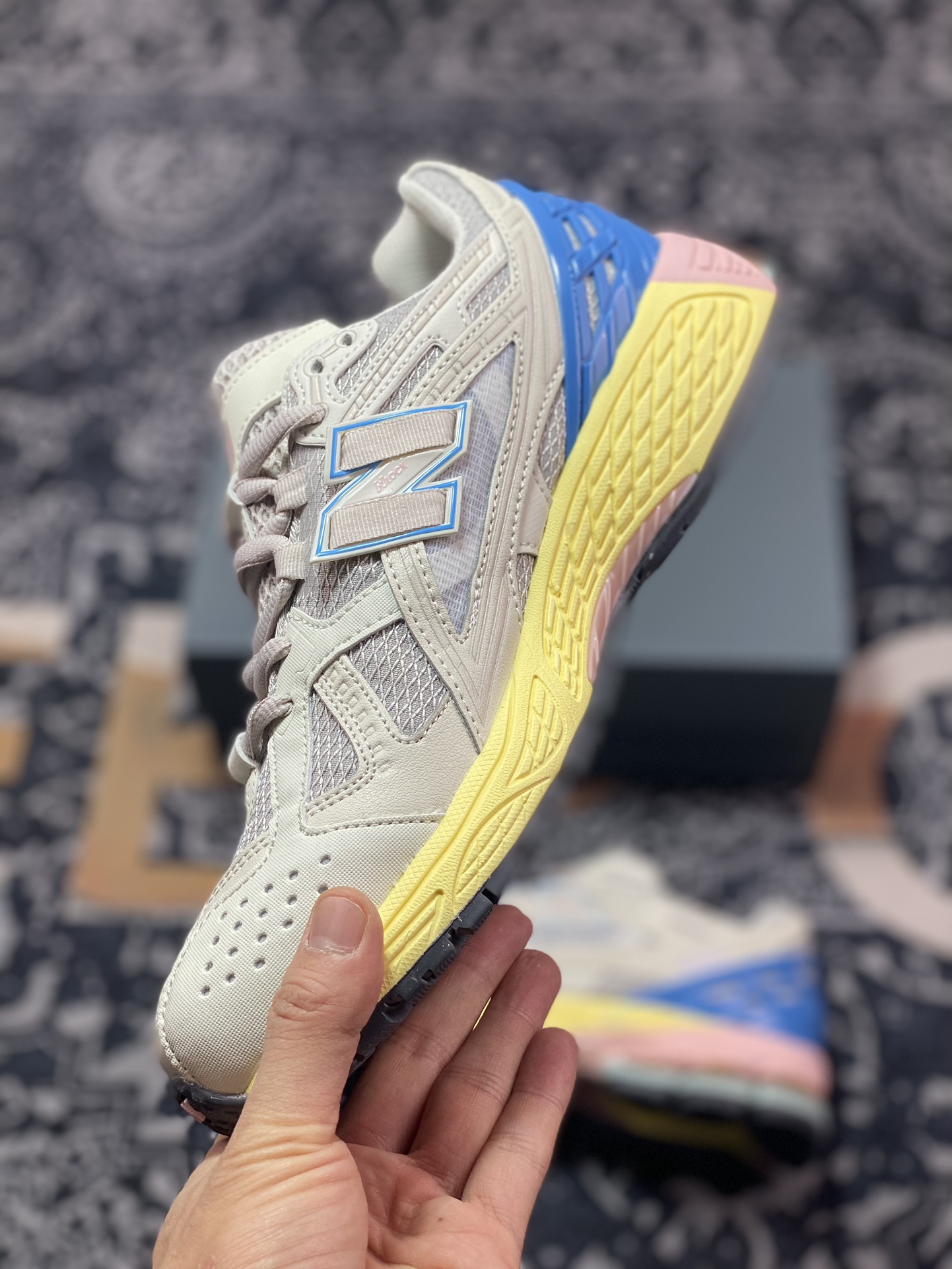 240  新百伦New Balance M1906U系列低帮复古老爹风休闲运动慢跑鞋“米灰黄彩”M1906NC