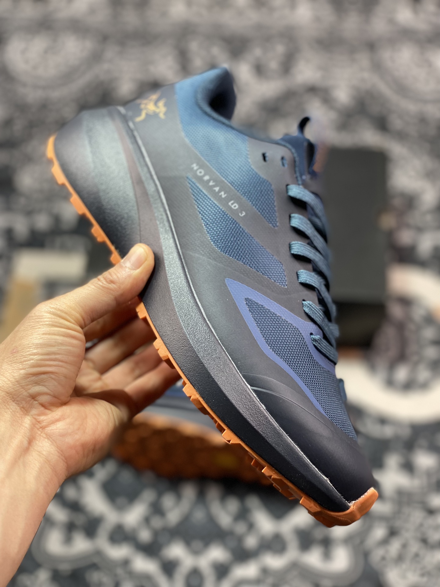 280 Arc'teryx Norvan LD 3 GTX Trail 北温哥华三代跑鞋“蓝橙LOGO”