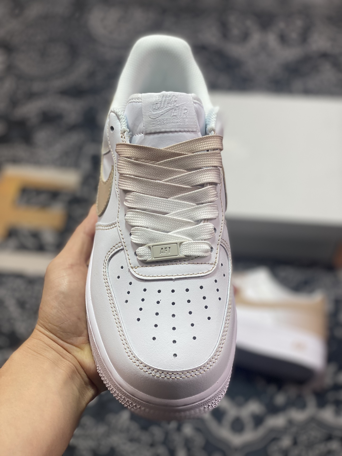 220 耐克Nike Air Force 1’07 Low"White/Sand"空军一号板鞋“皮革白沙黄渐变”FN0366-104