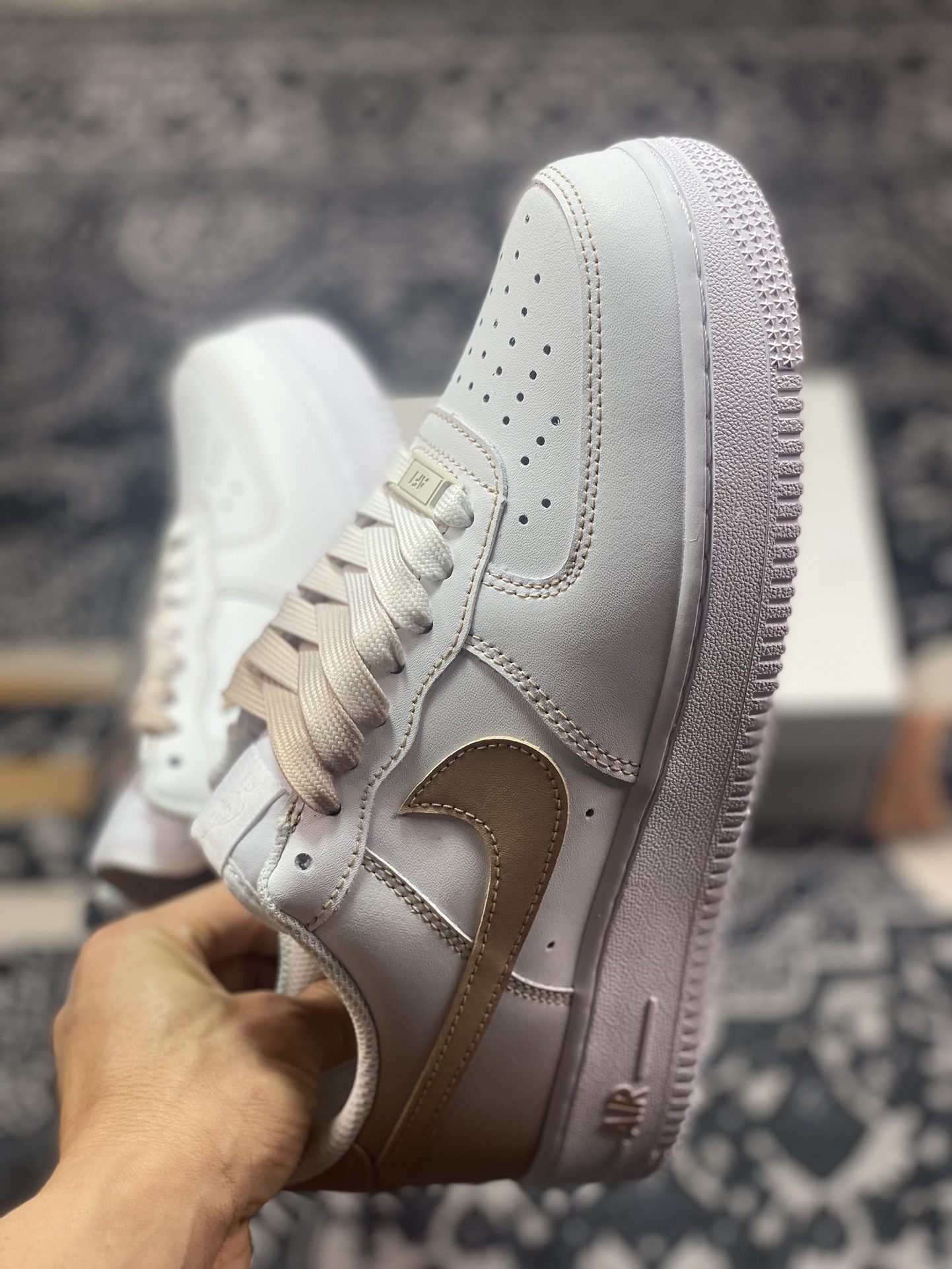 220 耐克Nike Air Force 1’07 Low"White/Sand"空军一号板鞋“皮革白沙黄渐变”FN0366-104