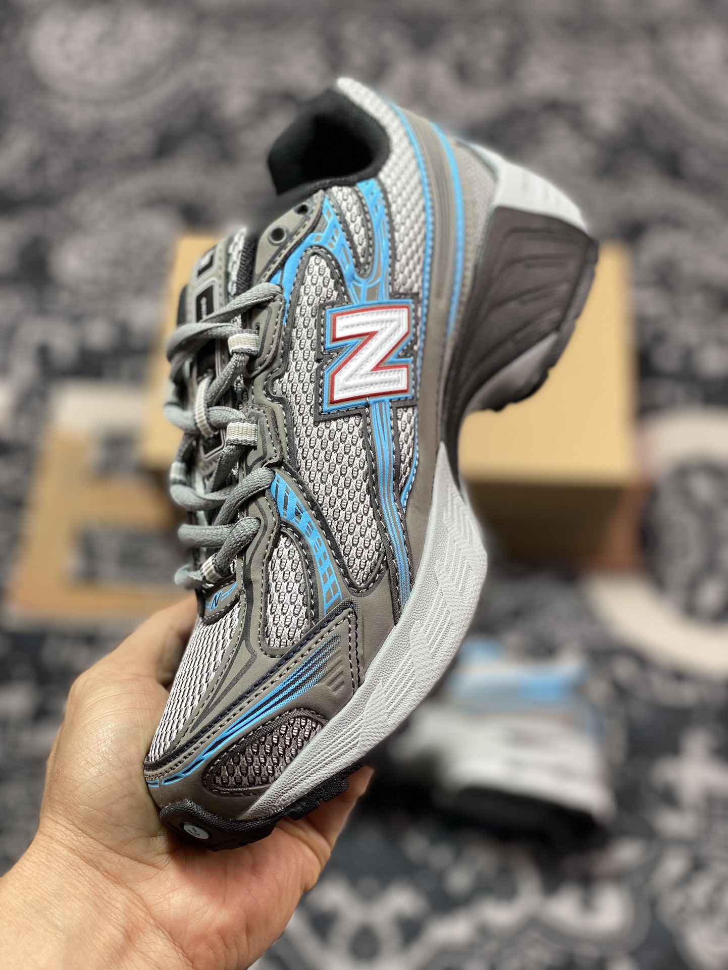 260 新百伦New Balance MR740系列低帮慢跑鞋“灰银碳粉蓝”WR740SC