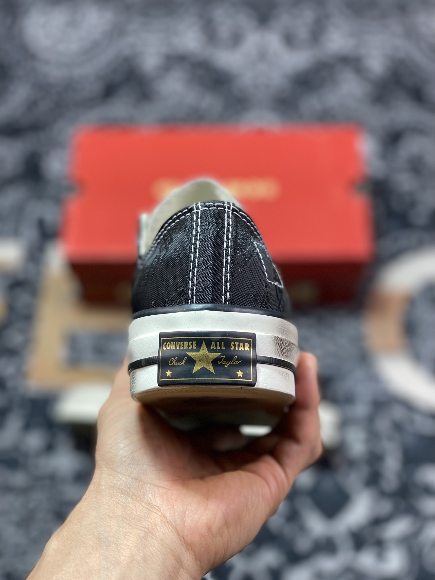 200 独家订单 客制三方联名 Clot x Fragment Design x Converse 撕撕乐