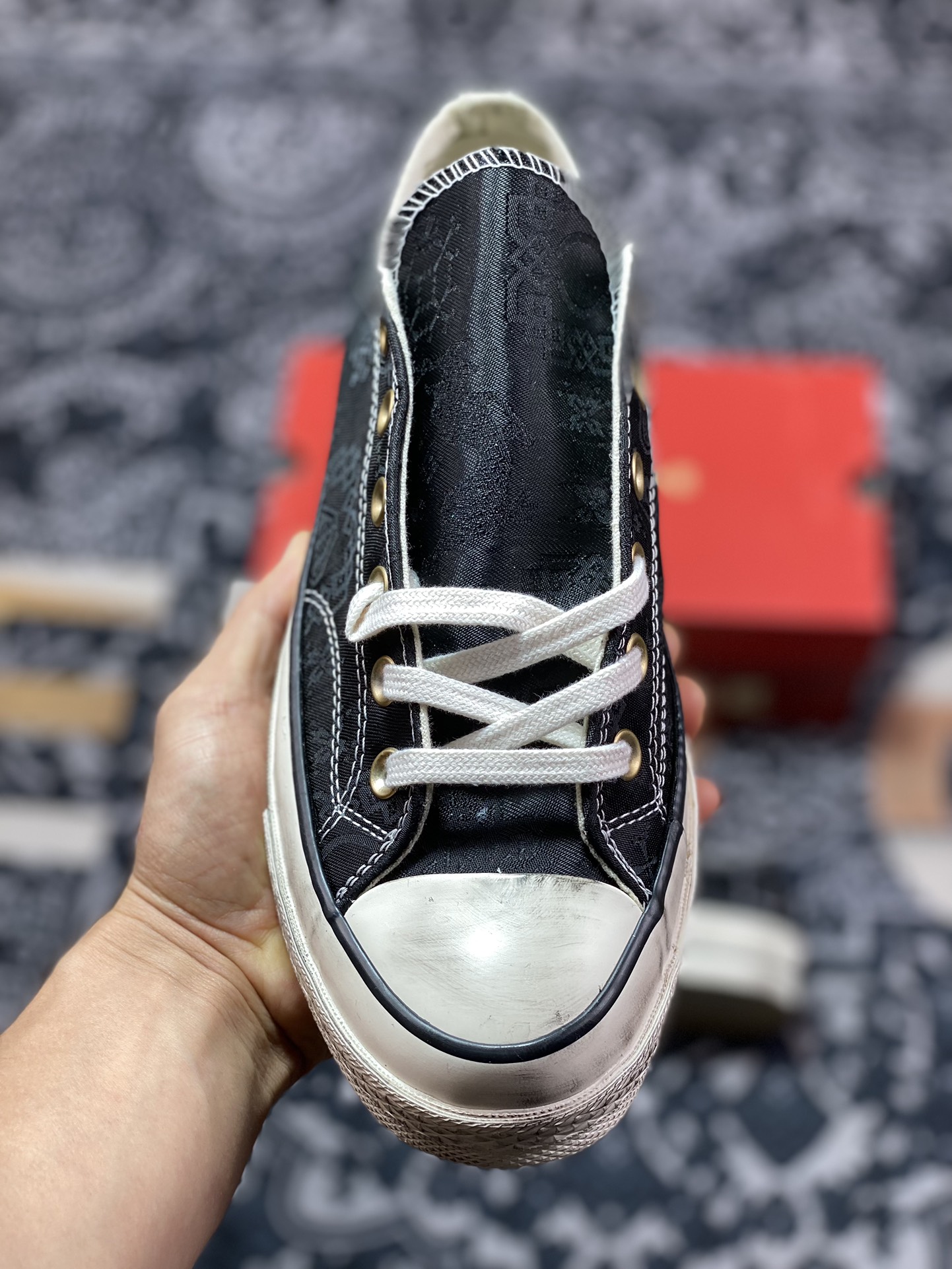 200 独家订单 客制三方联名 Clot x Fragment Design x Converse 撕撕乐