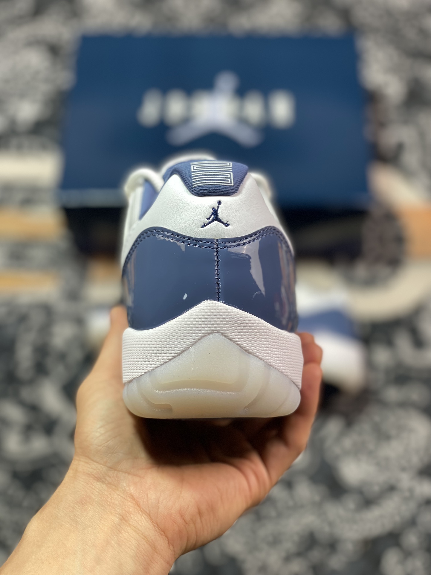 450 Nike Air Jordan 11 Retro Low"Diffused Blue"AJ11篮球鞋“漆皮漫射蓝白”FV5104-104