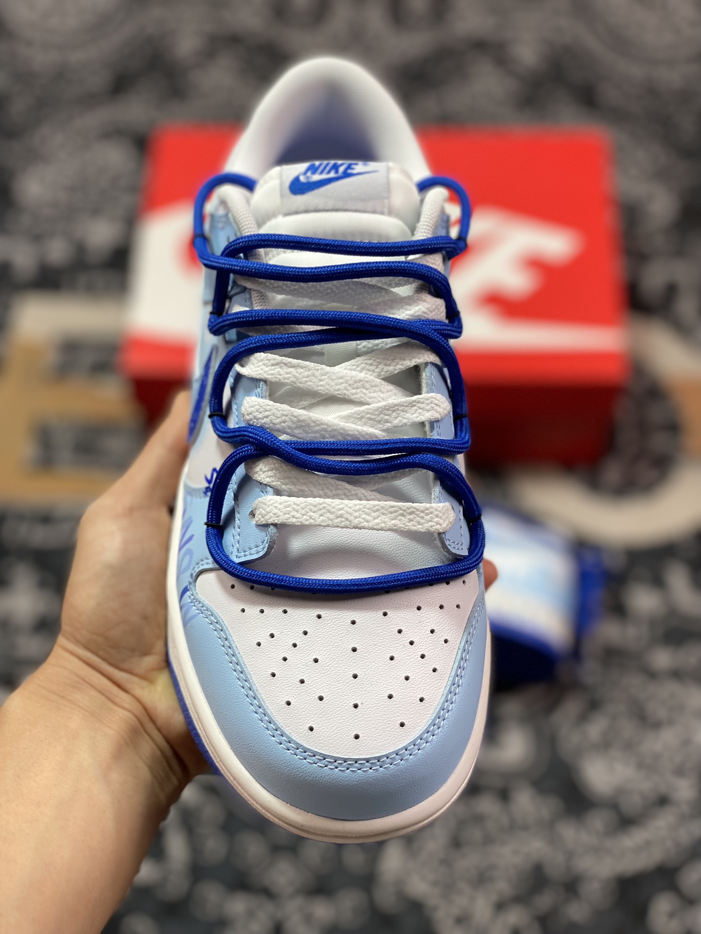 280 耐克Nike SB Dunk Low"Winter Has Arrived"扣篮系列低帮板鞋“白蓝凛冬已至绑绳”DV0831-104