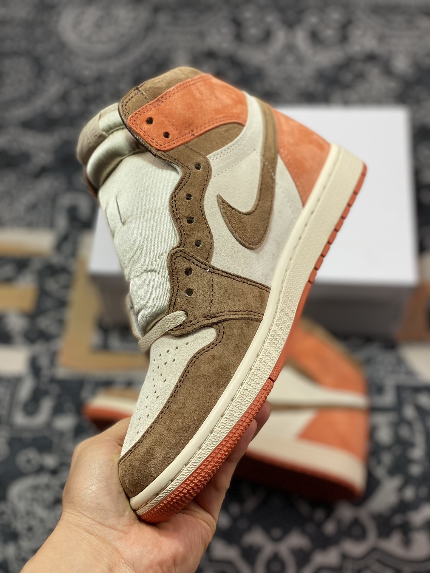 260 原装级别 F版 Air Jordan 1 High OG "Dusted Clay" AJ1 乔1沙丘可可色 高帮篮球鞋 FQ2941-200