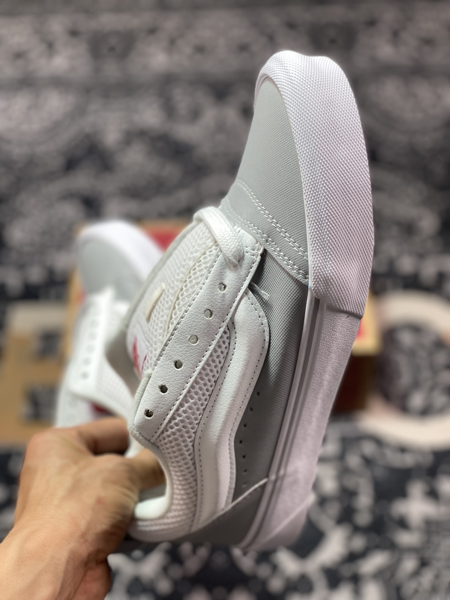 140 真标 Vans Classics Knu Skool 范斯官方 春夏新款灰白面包鞋Vans超火的土豆鞋