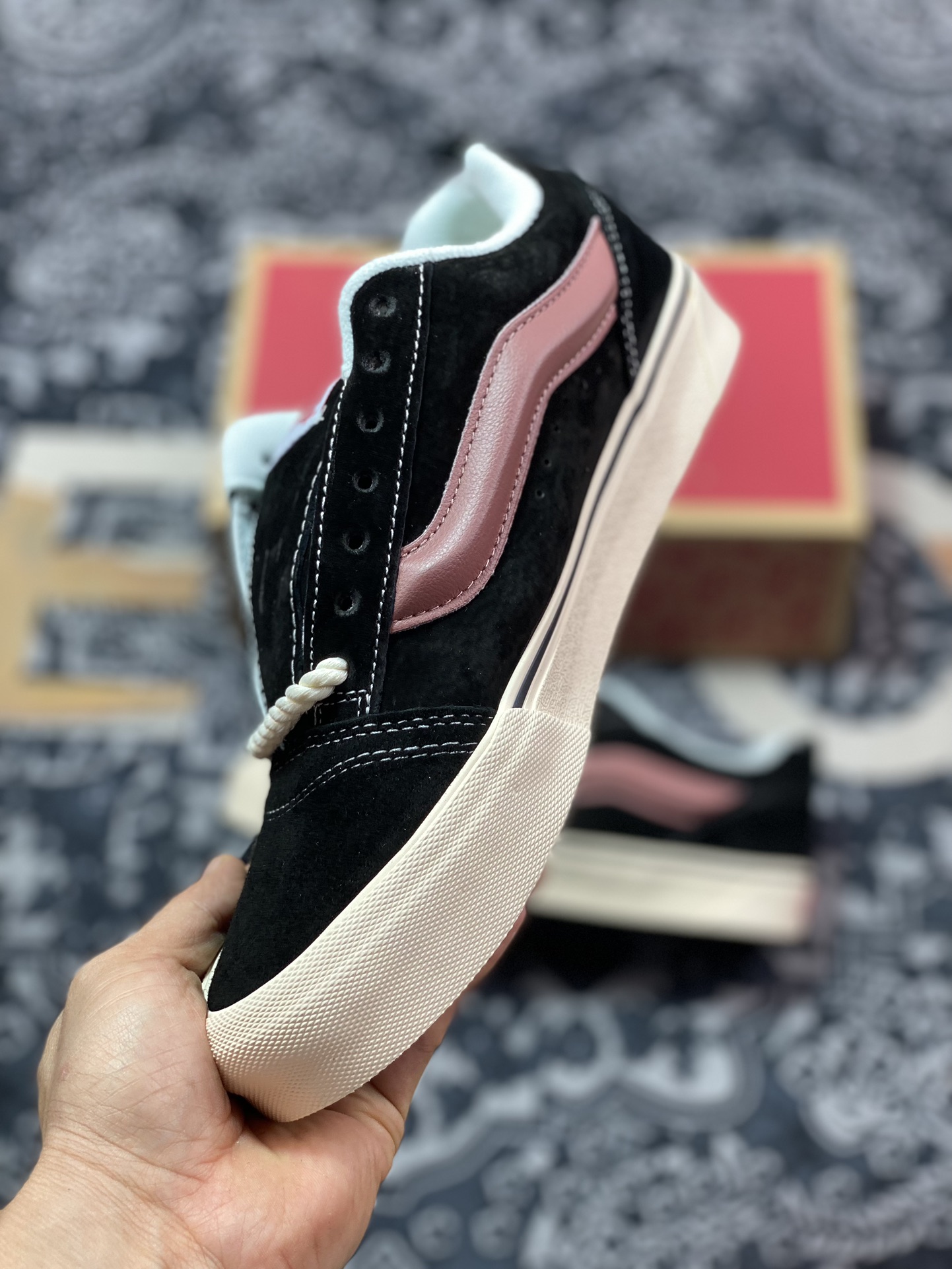 150 真标 麻绳面包鞋来了 Vans Knu-Skool 心动轨迹 CNY新春龙年款复古面包鞋 VN0009QC6BT