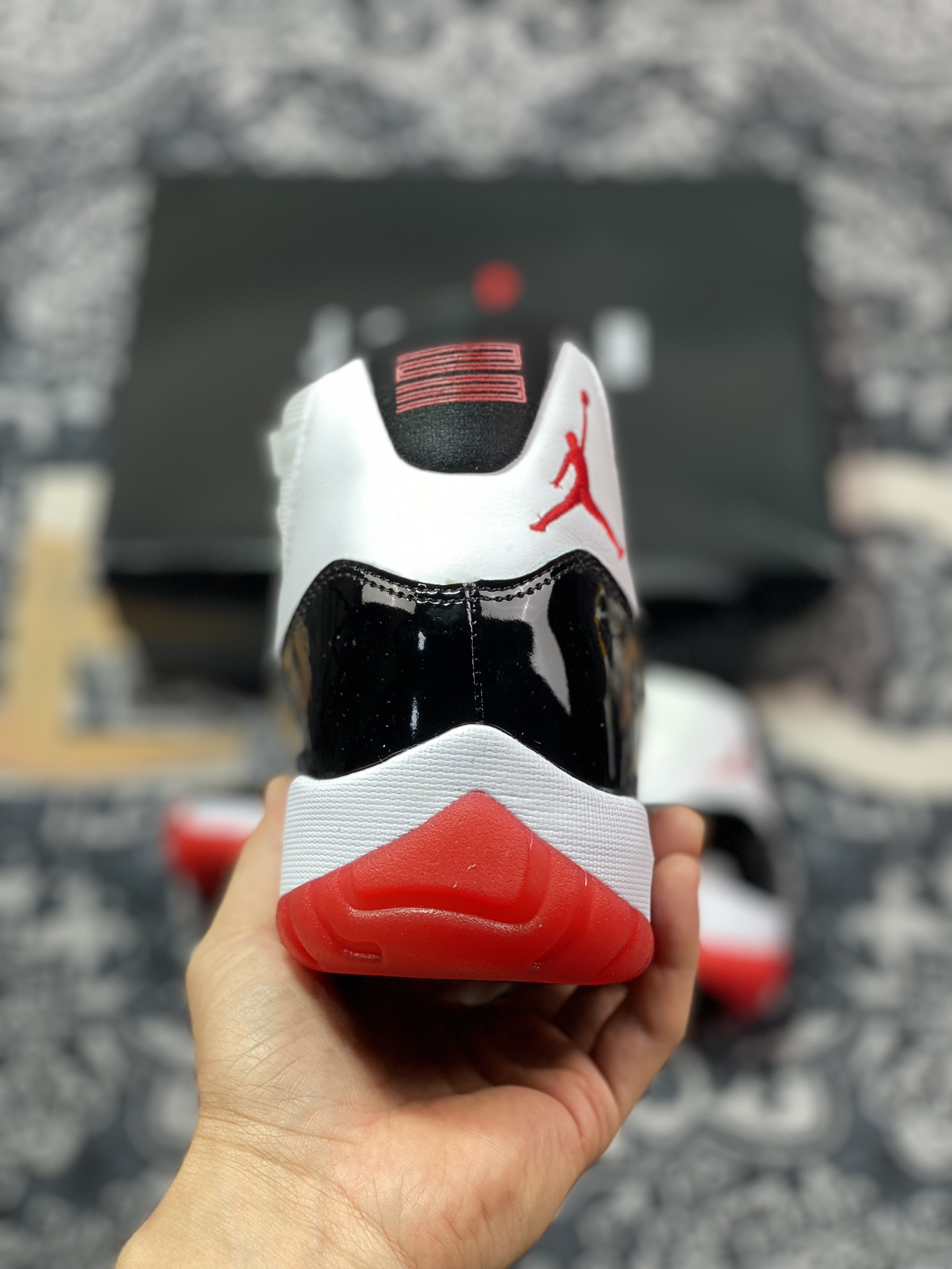 420 优选 原装级别 Air Jordan 11 Retro AJ11 乔11漆皮黑白红 CT8012-106