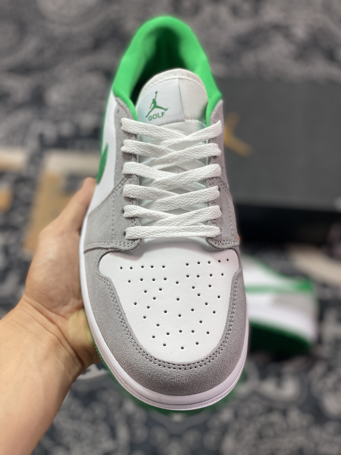 200 原装级别 Air Jordan 1 Low Golf 白灰绿 DD9315-112