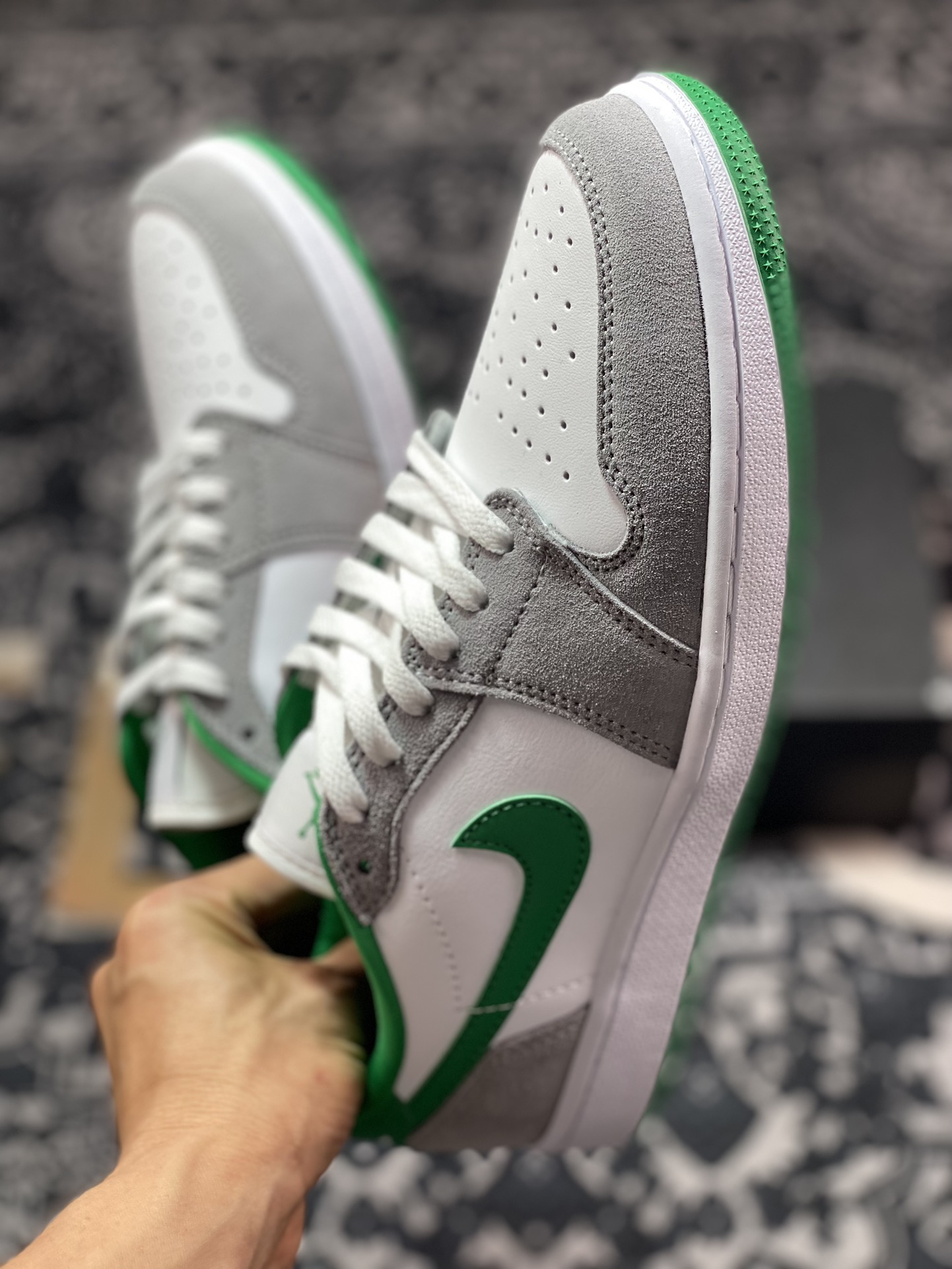 200 原装级别 Air Jordan 1 Low Golf 白灰绿 DD9315-112