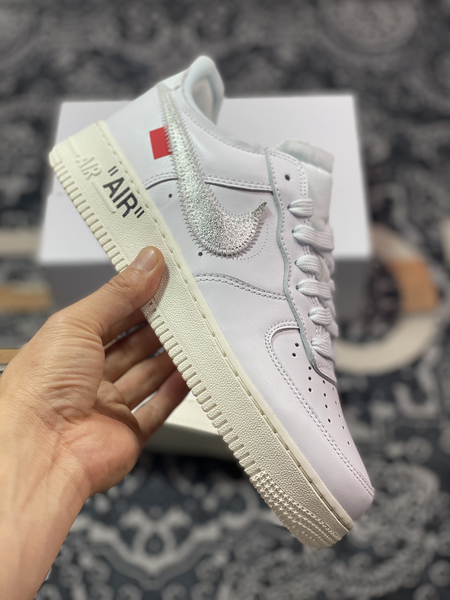 320 VIRGIL ABLOH设计师独立品牌Off-White x Nike Air Force 1'07 Low"White AF100"空军一号板鞋“OW白银钩”AO4297-100