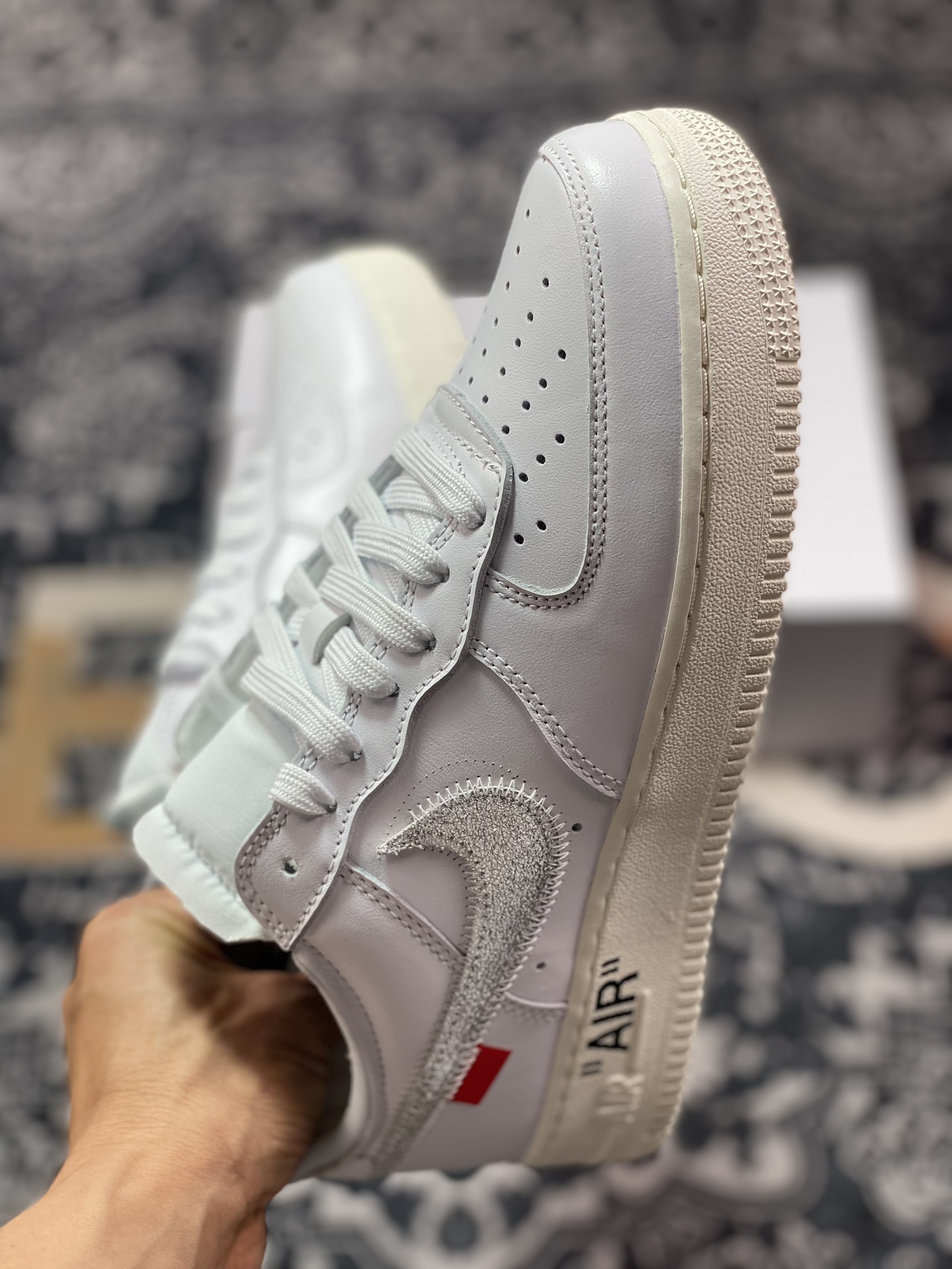 320 VIRGIL ABLOH设计师独立品牌Off-White x Nike Air Force 1'07 Low"White AF100"空军一号板鞋“OW白银钩”AO4297-100