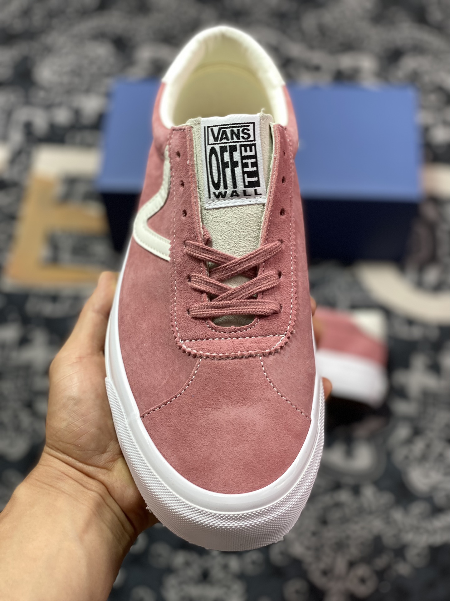 150 范斯Vans Sport 73 LX"Rose Pink/White"运动73高阶系列板鞋“麂皮玫粉白小浪LOGO”VN000CBOV7