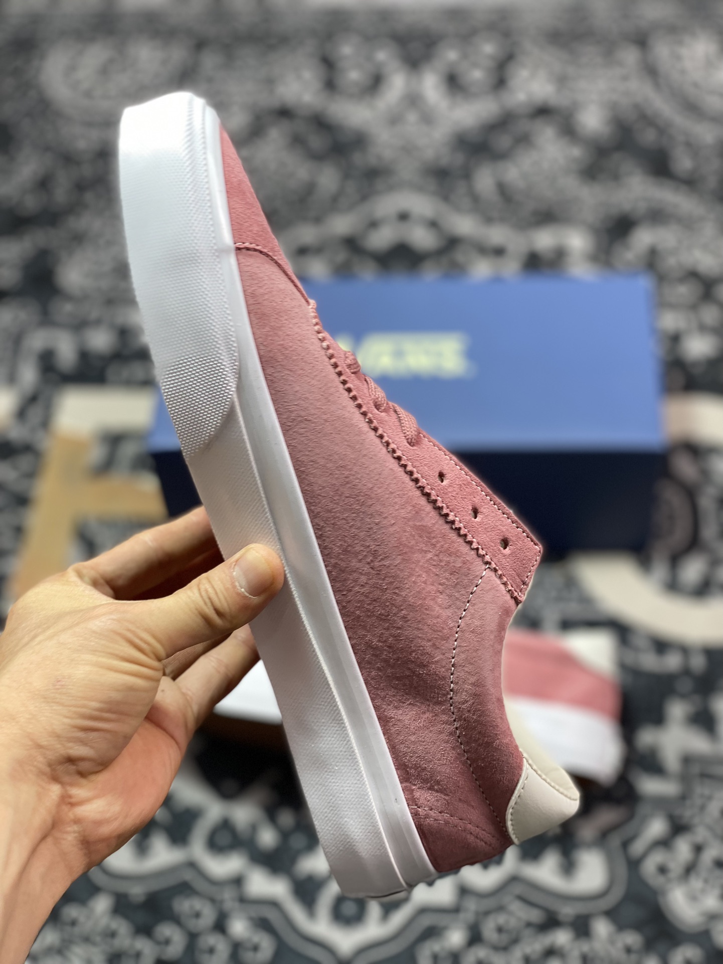 150 范斯Vans Sport 73 LX"Rose Pink/White"运动73高阶系列板鞋“麂皮玫粉白小浪LOGO”VN000CBOV7
