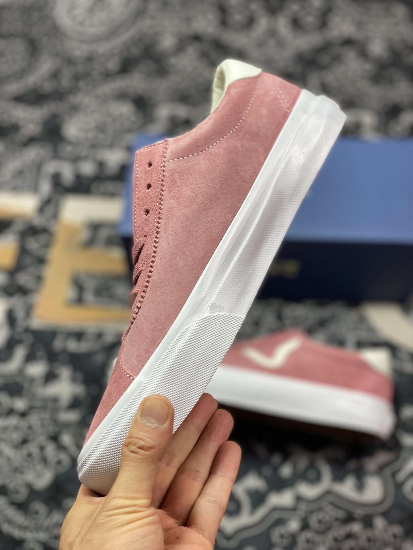 150 范斯Vans Sport 73 LX"Rose Pink/White"运动73高阶系列板鞋“麂皮玫粉白小浪LOGO”VN000CBOV7