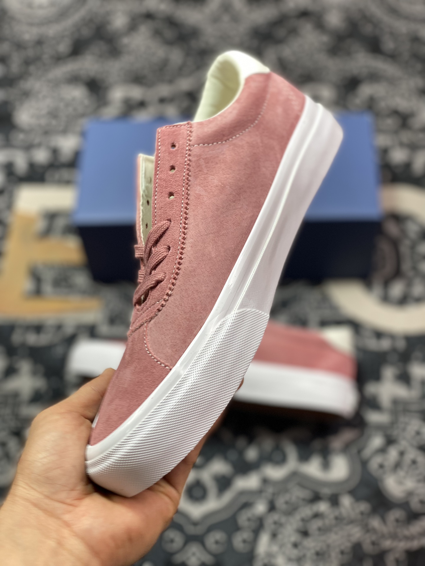 150 范斯Vans Sport 73 LX"Rose Pink/White"运动73高阶系列板鞋“麂皮玫粉白小浪LOGO”VN000CBOV7