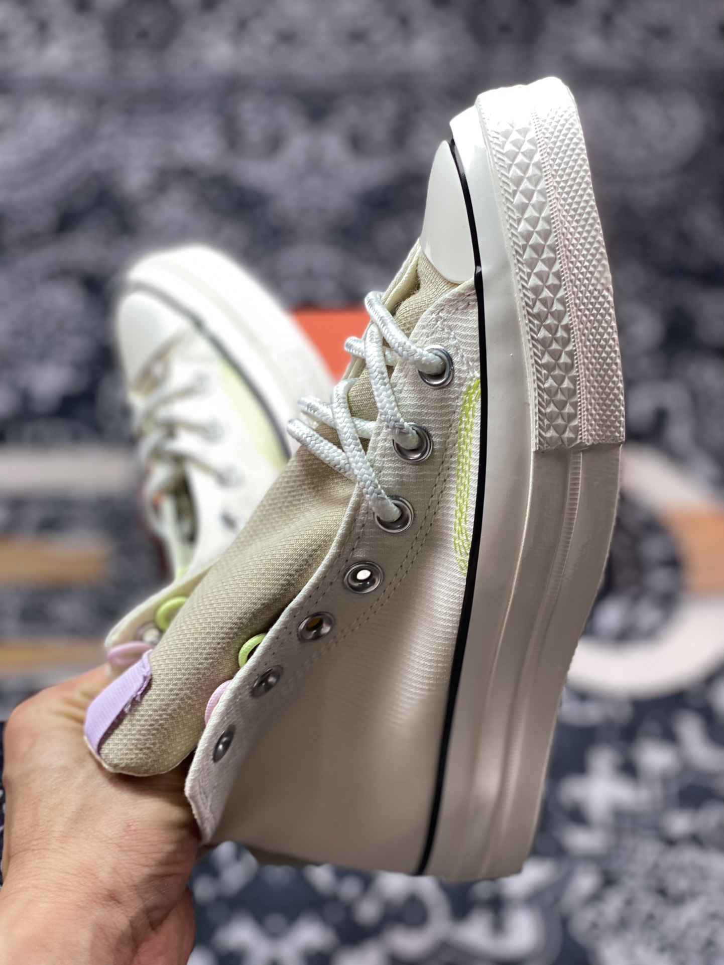 150 匡威Converse Chuck Taylor All Star 1970s High"Milky White/Blue"复古板鞋“米白卡其浅蓝粉”A09832C