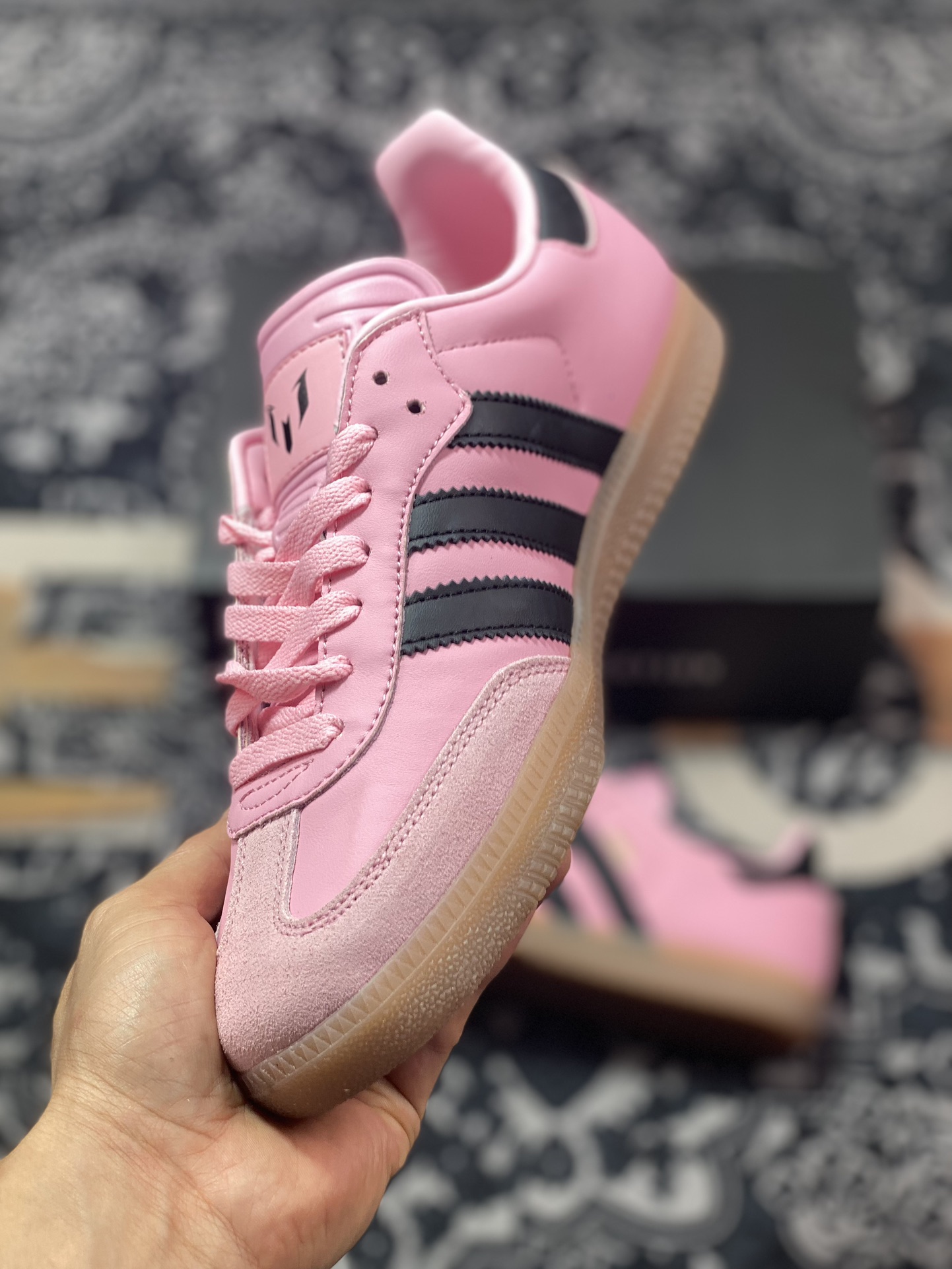 200 原装级别 INTER MIAMI CF x adidas originals Samba 粉色 IH8158