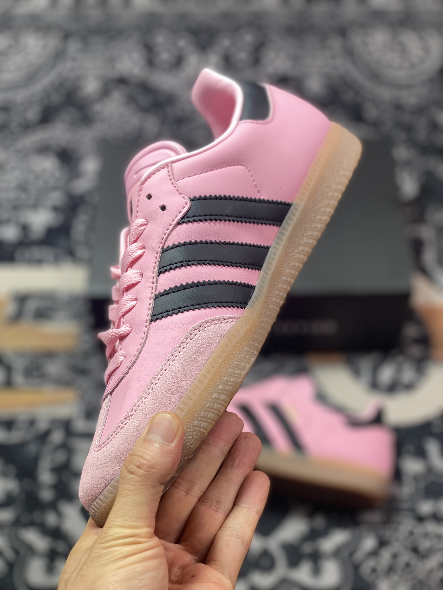 200 原装级别 INTER MIAMI CF x adidas originals Samba 粉色 IH8158