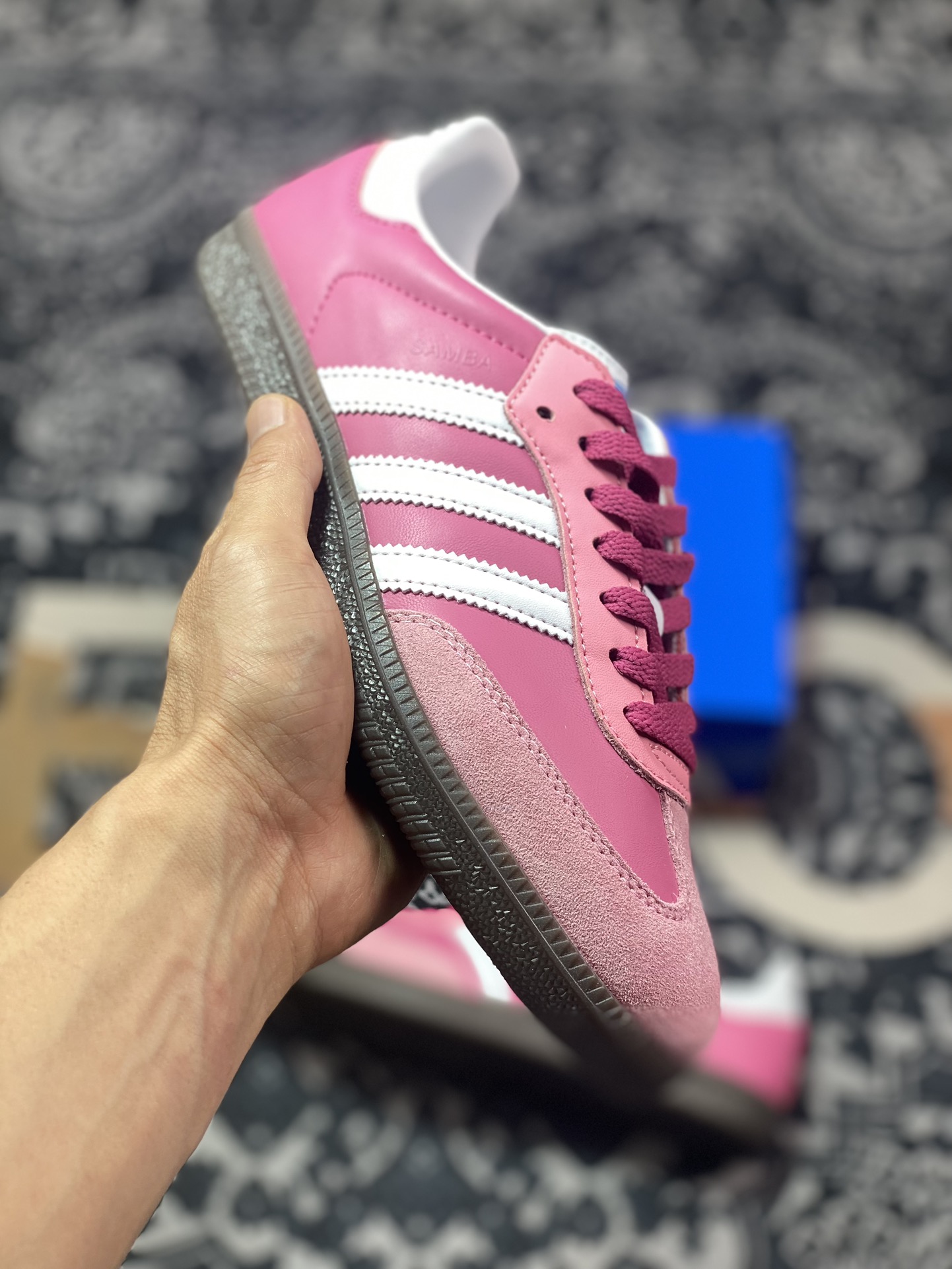 200 原装级别 INTER MIAMI CF x adidas originals Samba 粉色 B75805