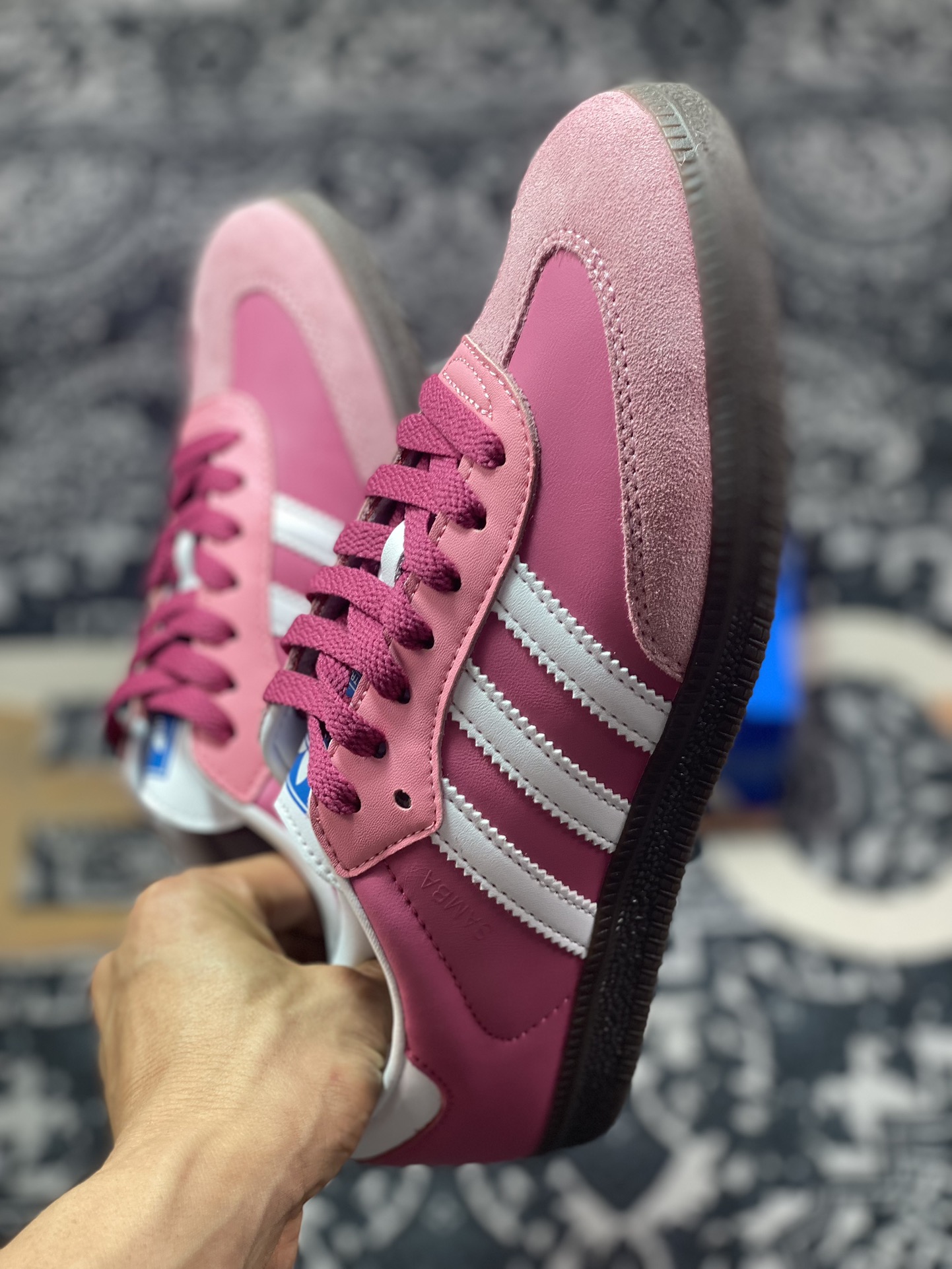 200 原装级别 INTER MIAMI CF x adidas originals Samba 粉色 B75805