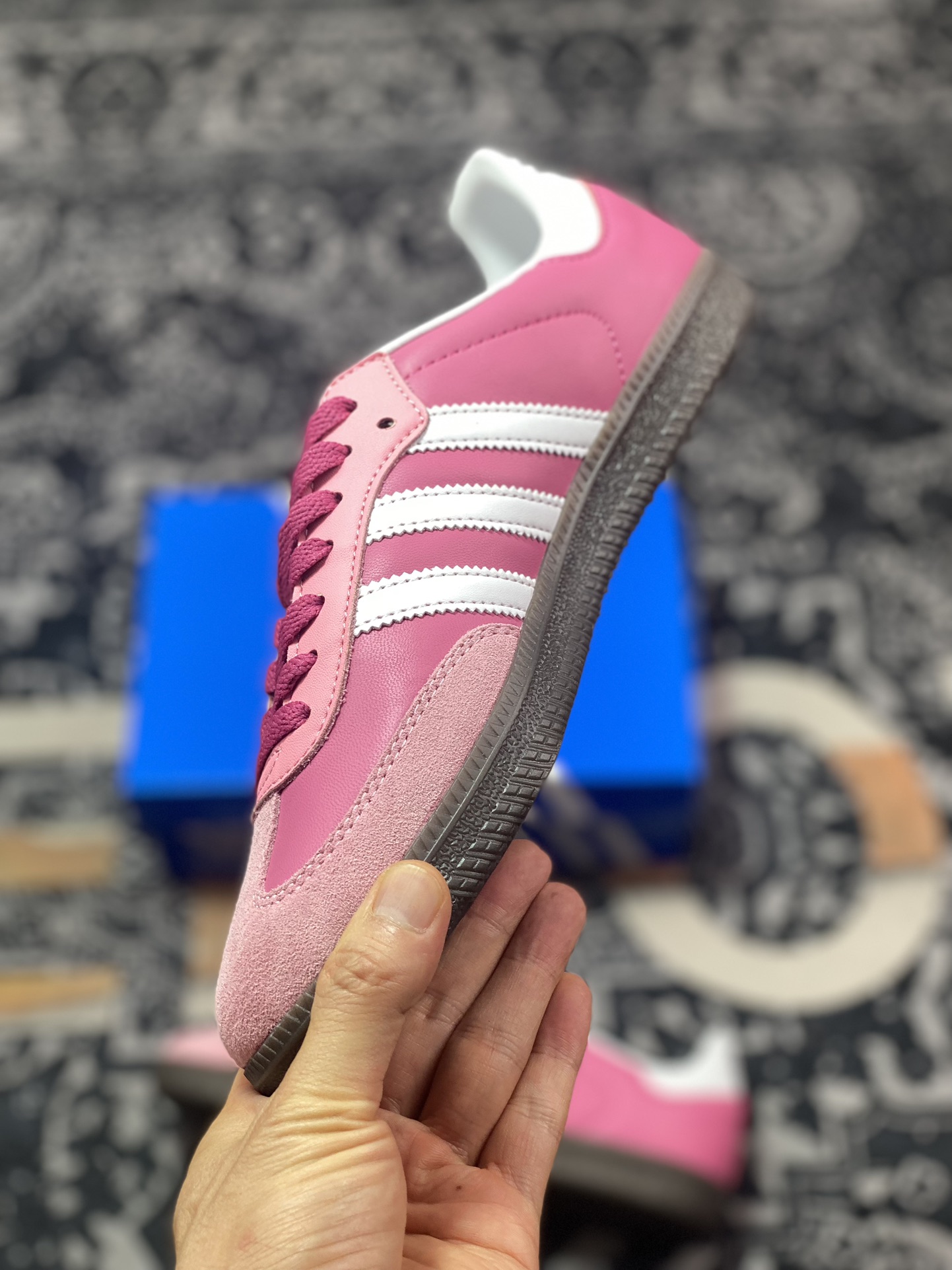 200 原装级别 INTER MIAMI CF x adidas originals Samba 粉色 B75805