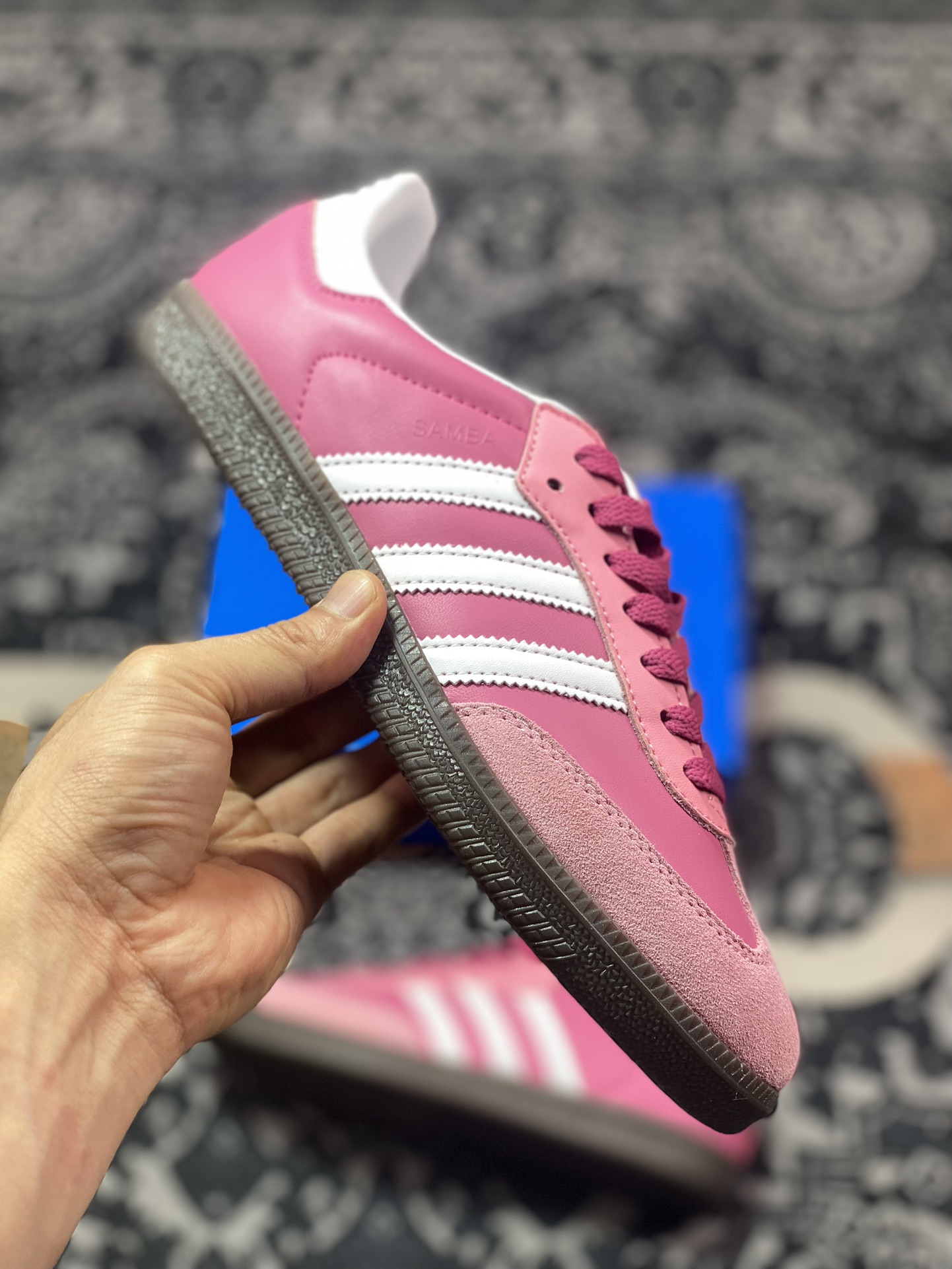 200 原装级别 INTER MIAMI CF x adidas originals Samba 粉色 B75805