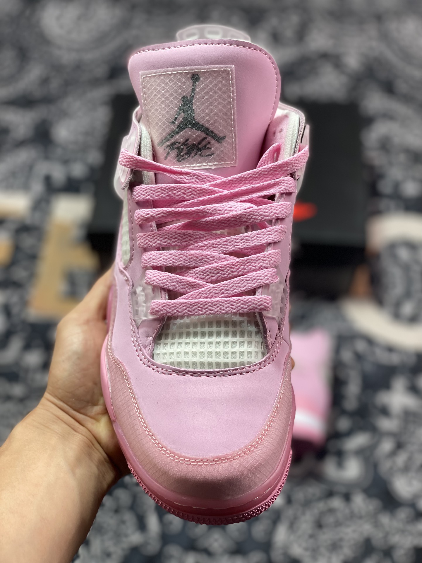 240 Off-White x Nike Air Jordan 4 Retro"Ice Pink"迈克尔·乔丹篮球鞋“OW冰淇淋浅粉”CV9388-105