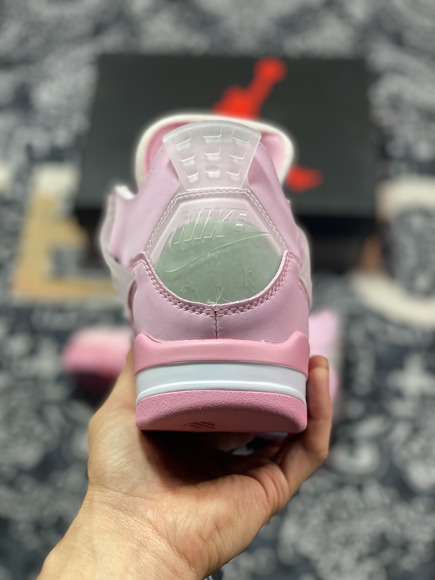 240 Off-White x Nike Air Jordan 4 Retro"Ice Pink"迈克尔·乔丹篮球鞋“OW冰淇淋浅粉”CV9388-105