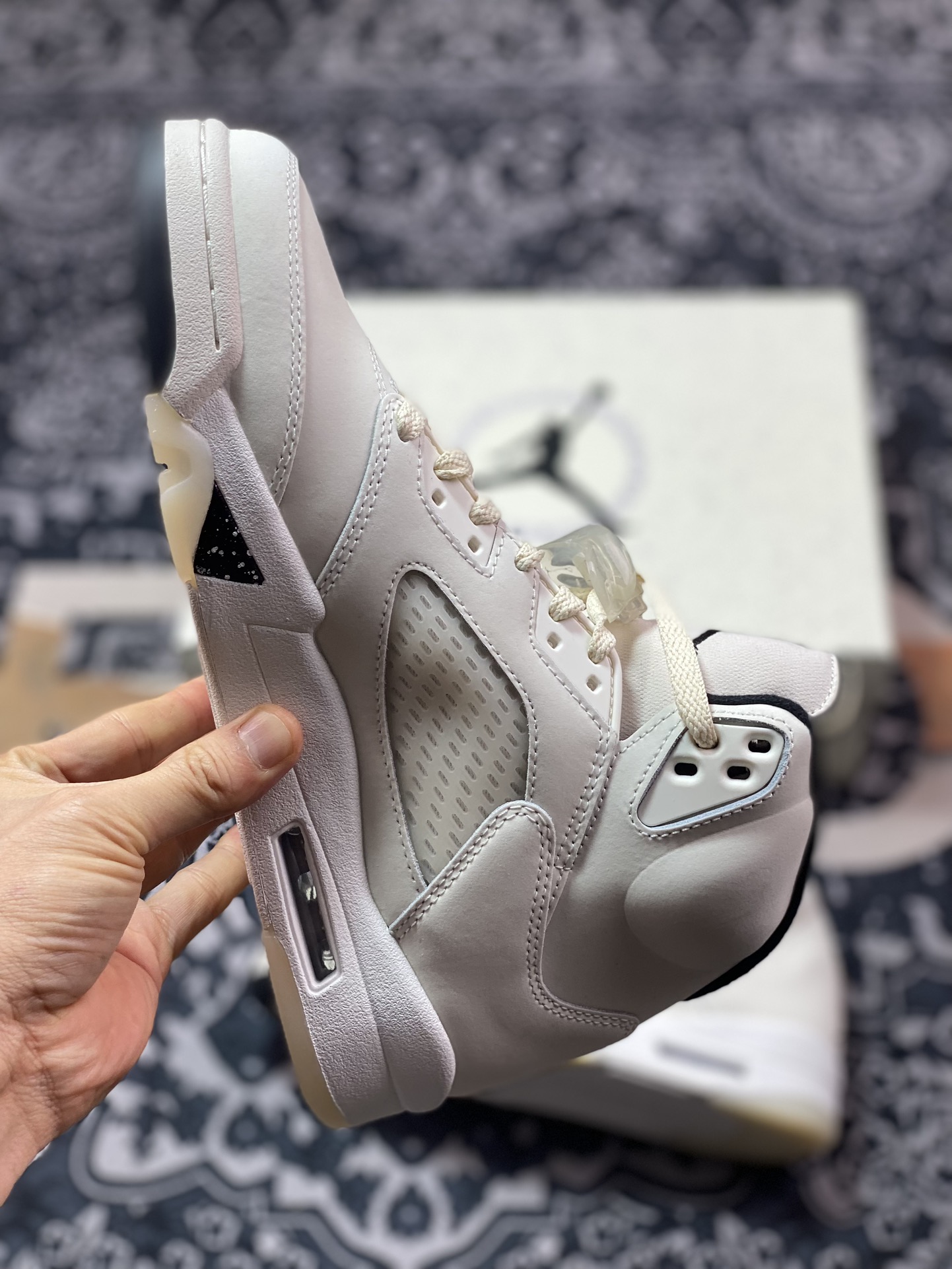 520  Y3 Batch Air Jordan 5 米白色 出货