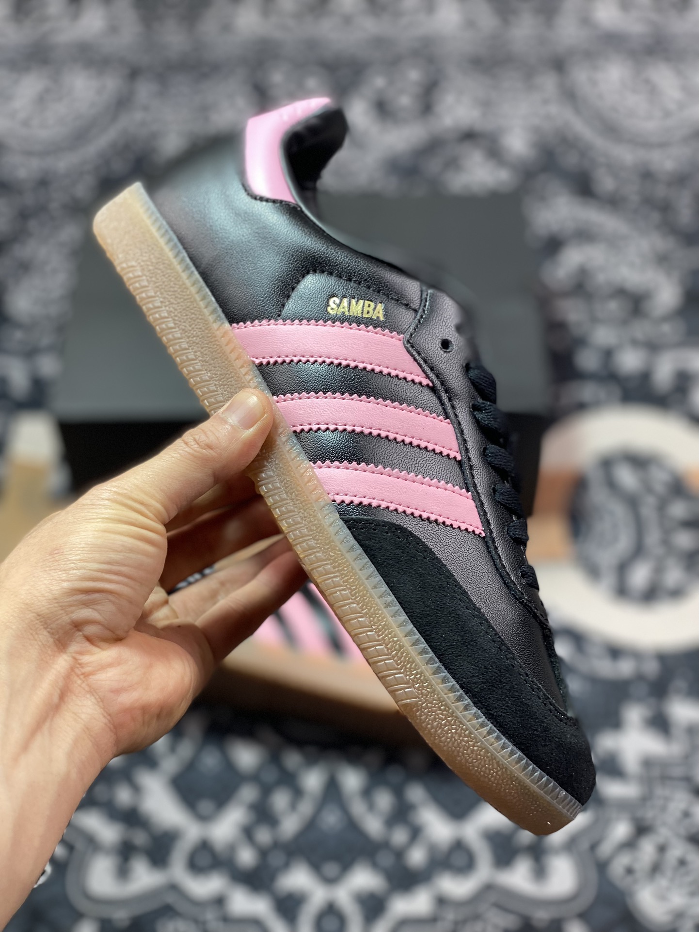 200 Lionel Messi x adidas Samba"Inter Miami CF/Black Pink"桑巴舞板鞋“联名迈阿密黑粉”IH8157