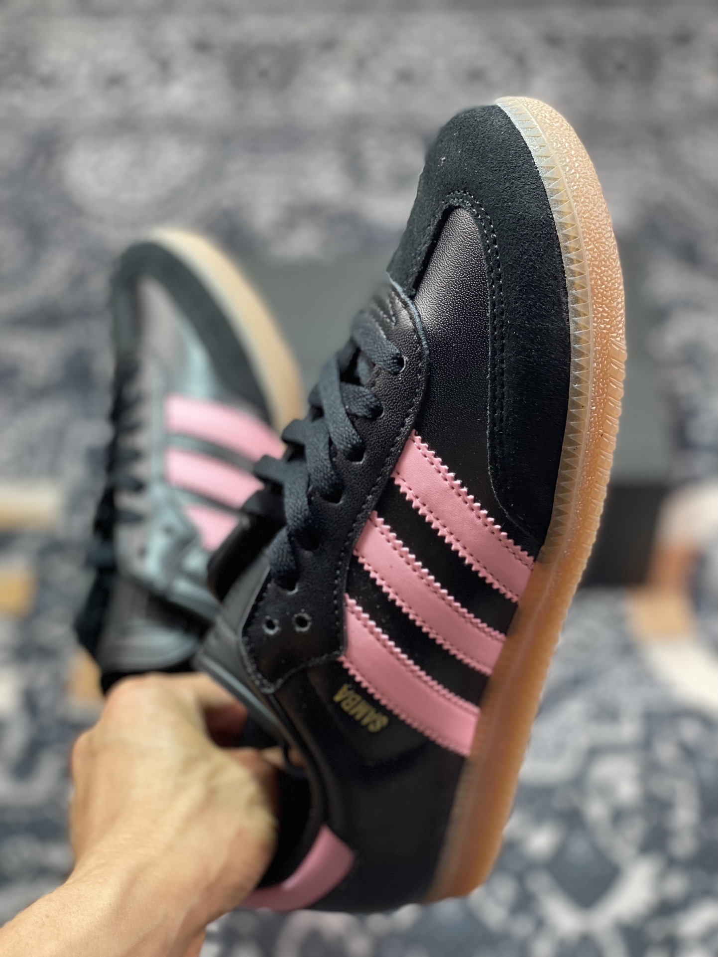 200 Lionel Messi x adidas Samba"Inter Miami CF/Black Pink"桑巴舞板鞋“联名迈阿密黑粉”IH8157