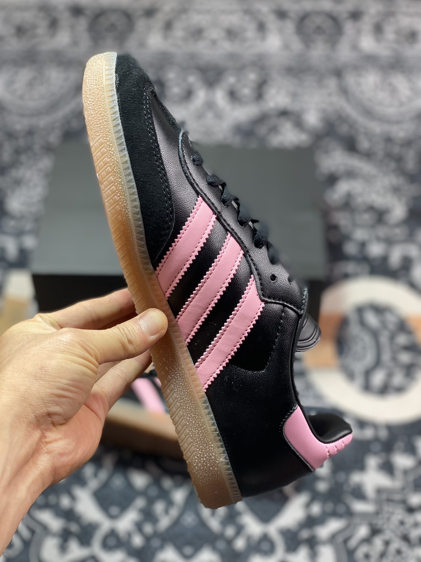 200 Lionel Messi x adidas Samba"Inter Miami CF/Black Pink"桑巴舞板鞋“联名迈阿密黑粉”IH8157