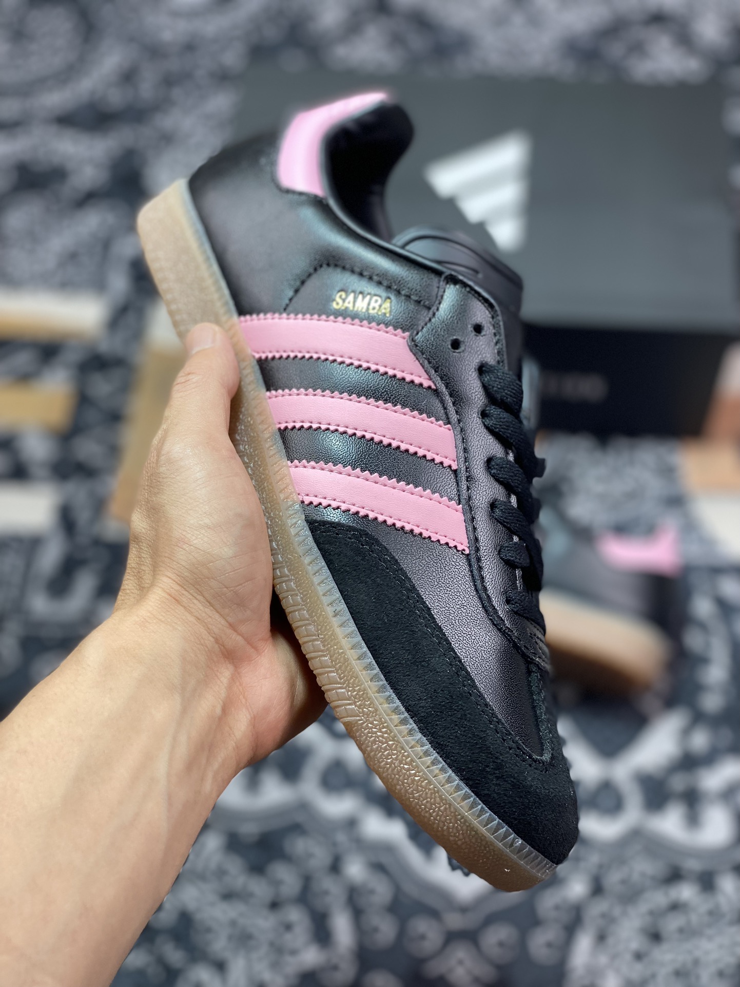 200 Lionel Messi x adidas Samba”Inter Miami CF/Black Pink”桑巴舞板鞋“联名迈阿密黑粉”IH8157