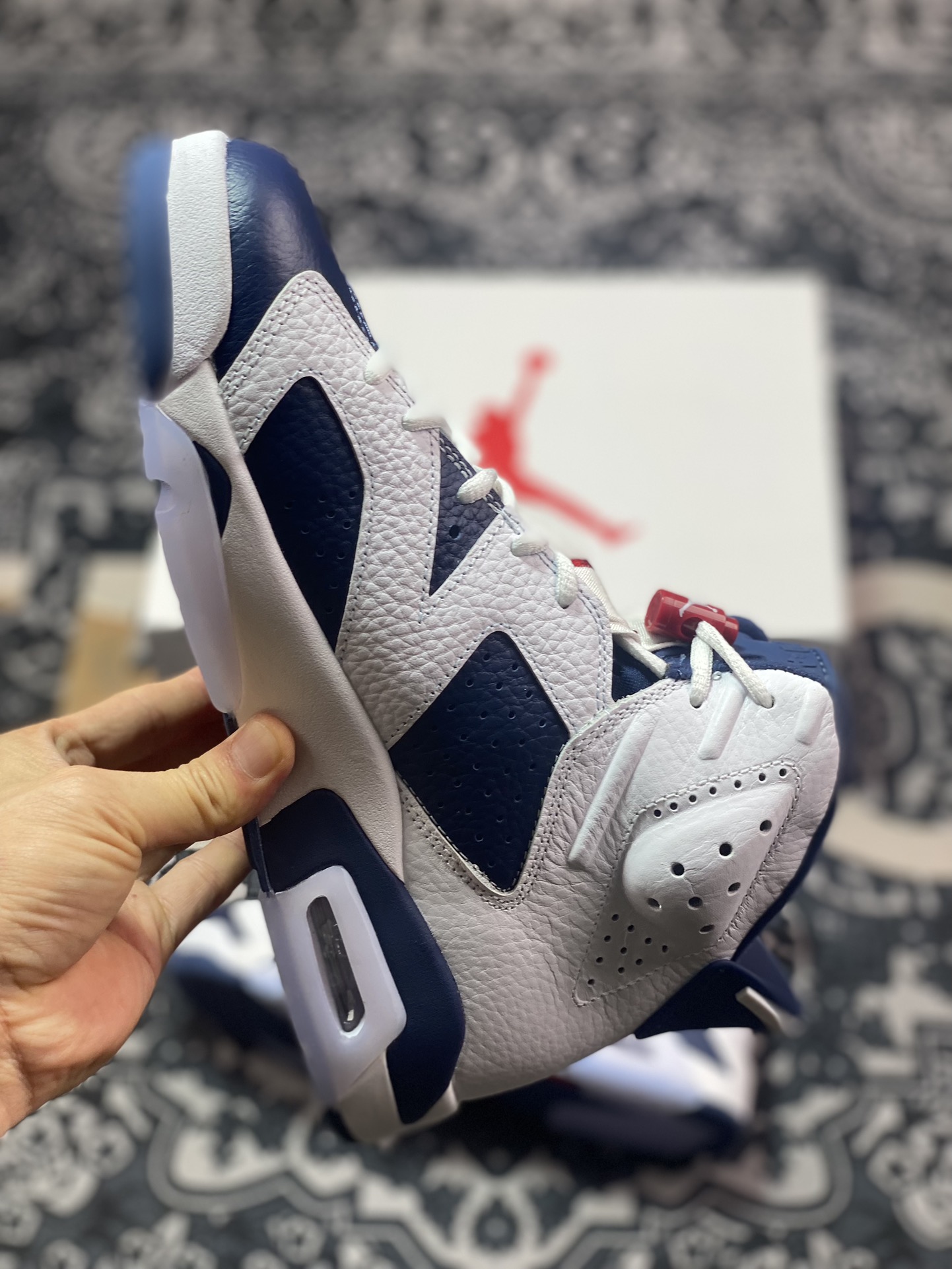 450 优选 原装级别Air Jordan AJ6 "Olympic" 白蓝2024版 CT8529-164